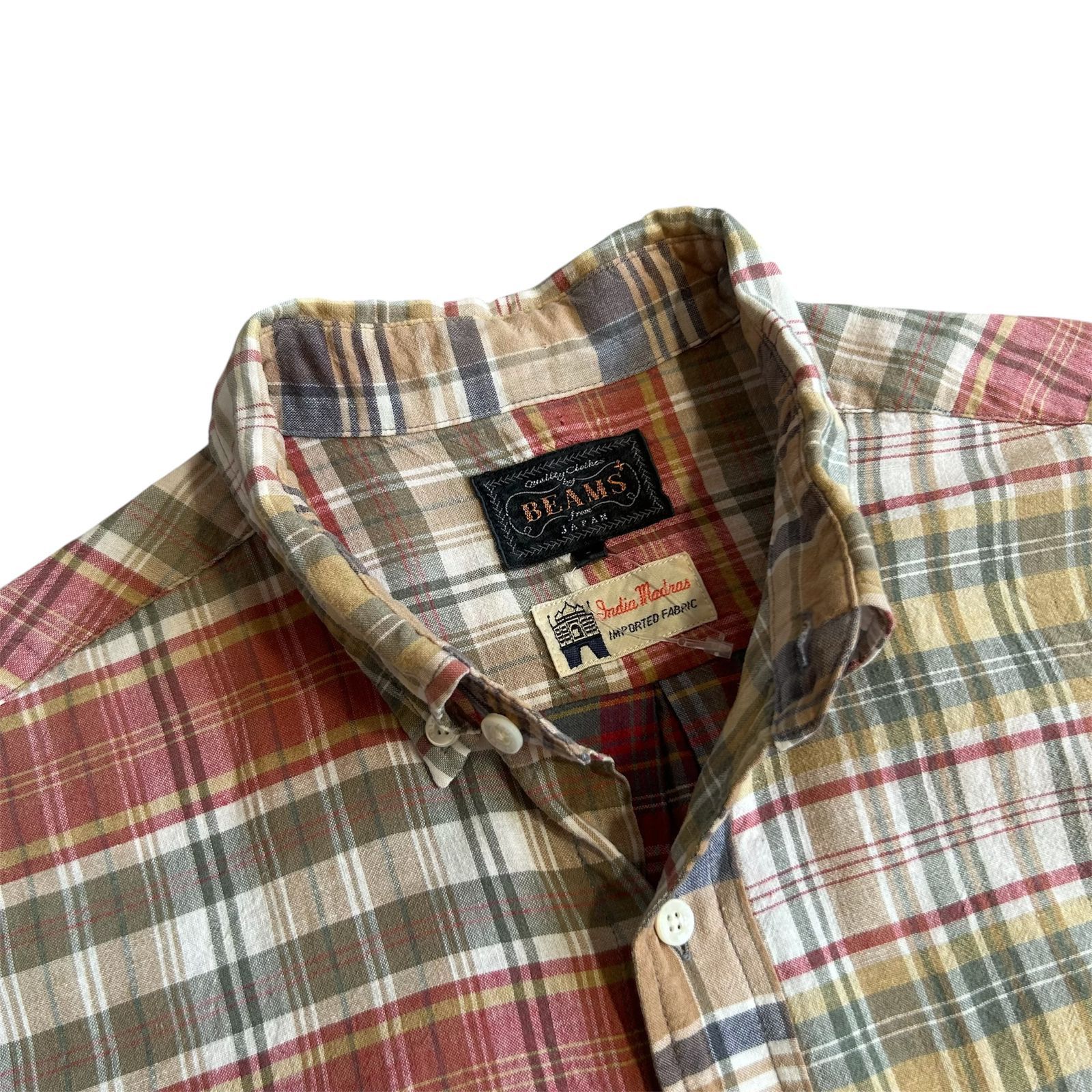 Beams Plus Beams Plus Madras Crazy Button Down Shirt Patchwork American Size US S / EU 44-46 / 1 - 4 Thumbnail