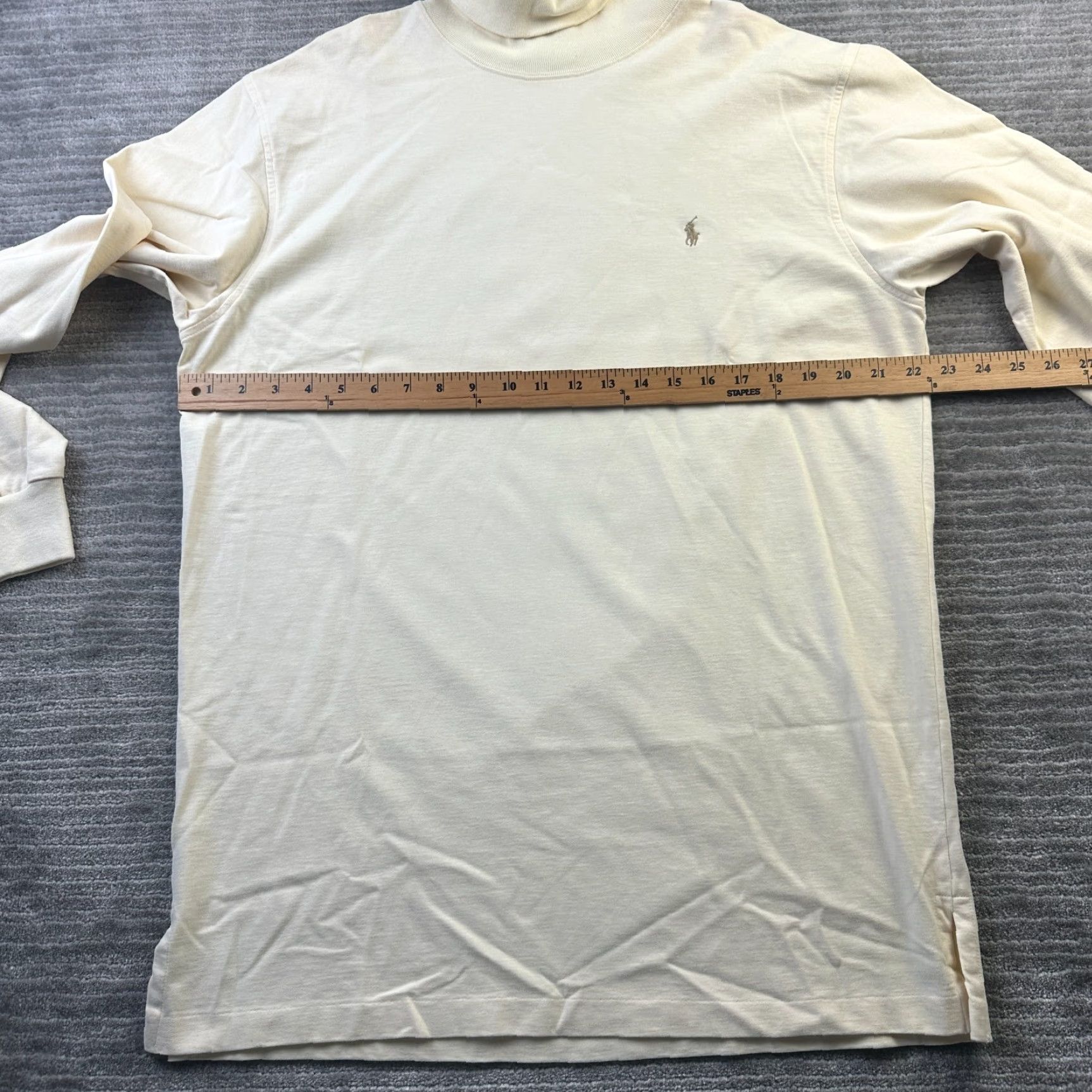 Polo Ralph Lauren VINTAGE Polo Ralph Lauren Shirt Mens Large Beige Tan Cream Turtleneck 90s Y2K Shirt Mens Large Beige Tan Cream Turtleneck 90s Y2K Size US L / EU 52-54 / 3 - 7 Thumbnail