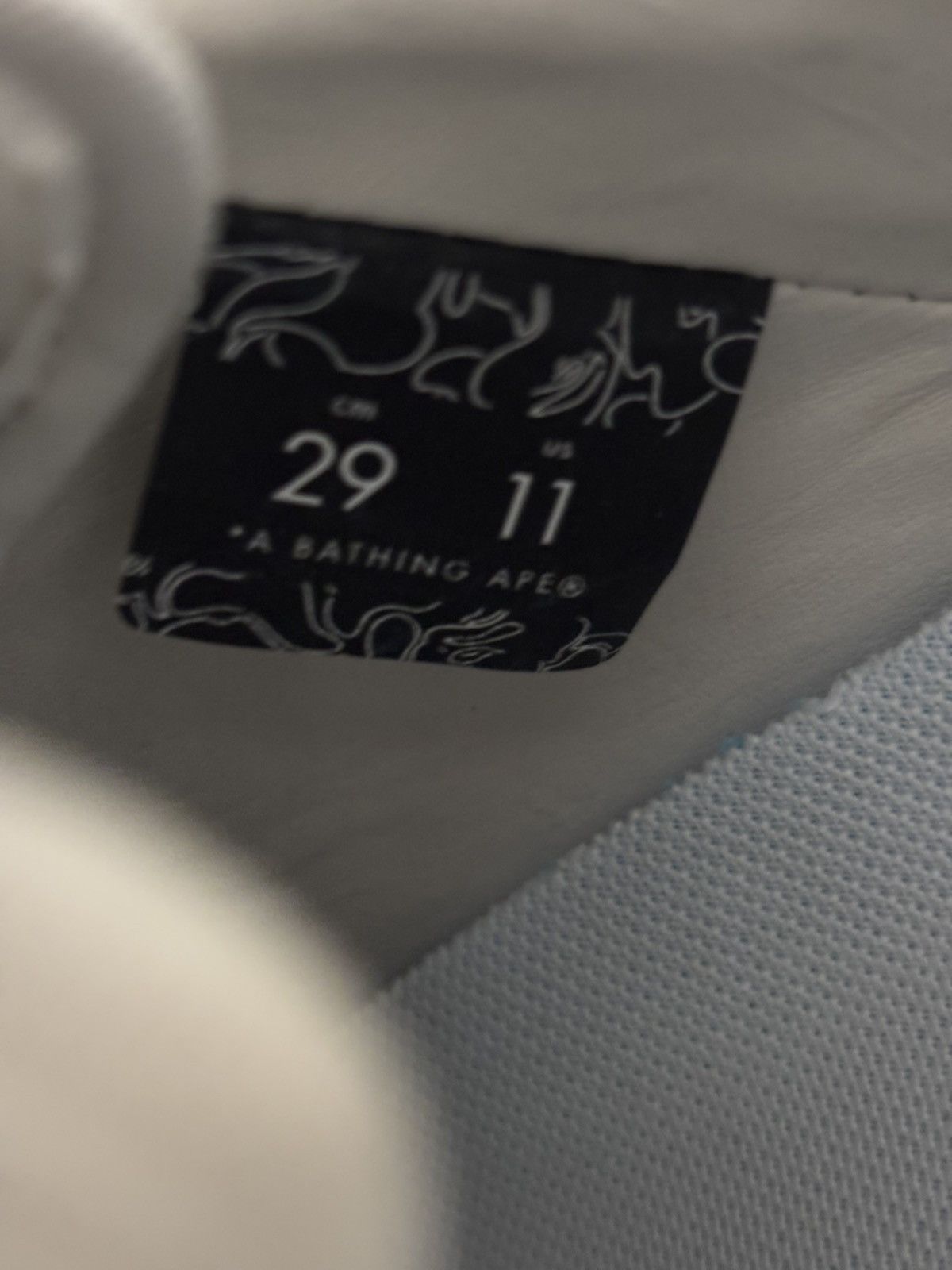 Bape Authentic ape bape bape sta #1 white US 11 new bapesta Size US 11 / EU 44 - 7 Thumbnail