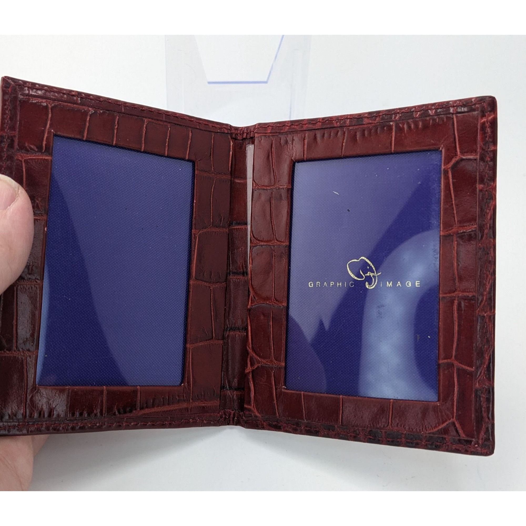 Other Graphic Image Genuine Leather Crocodile Texture ID Holder Wa Size ONE SIZE - 6 Thumbnail
