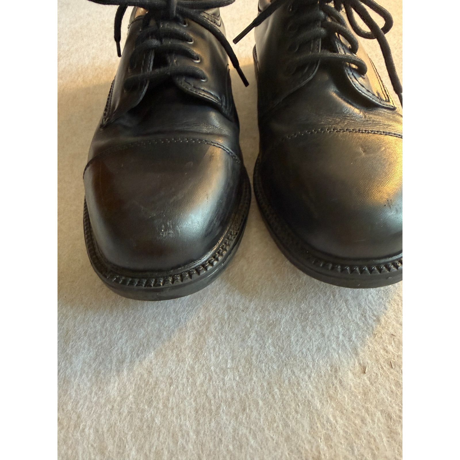Dockers Dockers Men’s Black Leather Dress Shoes Size 8M Lace Up Cap Size US 8 / EU 41 - 2 Thumbnail