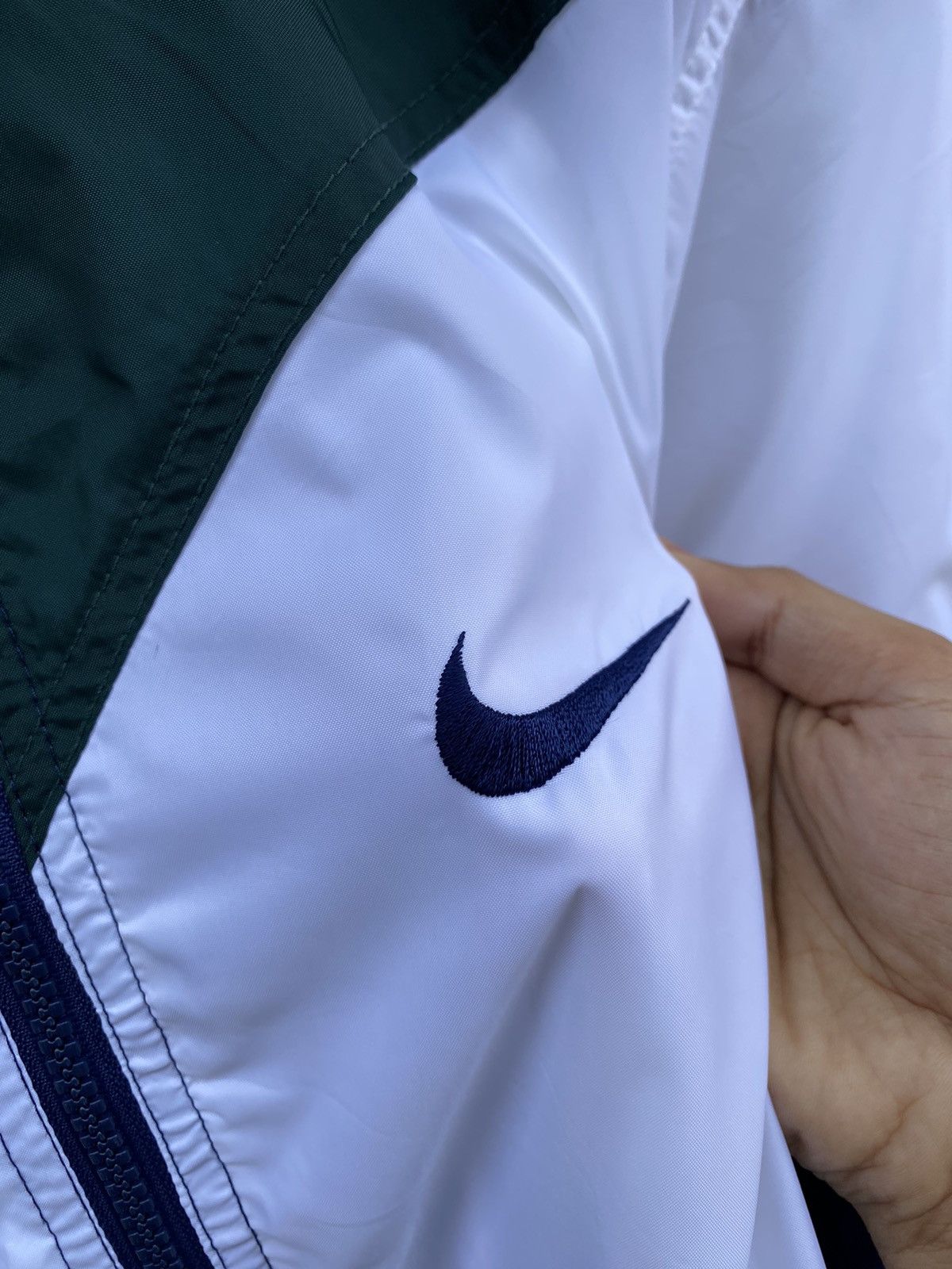 Nike 🔥OG 90s NIKE Biglogo Swoosh Tricolor Streetwear Jacket Size US L / EU 52-54 / 3 - 8 Thumbnail