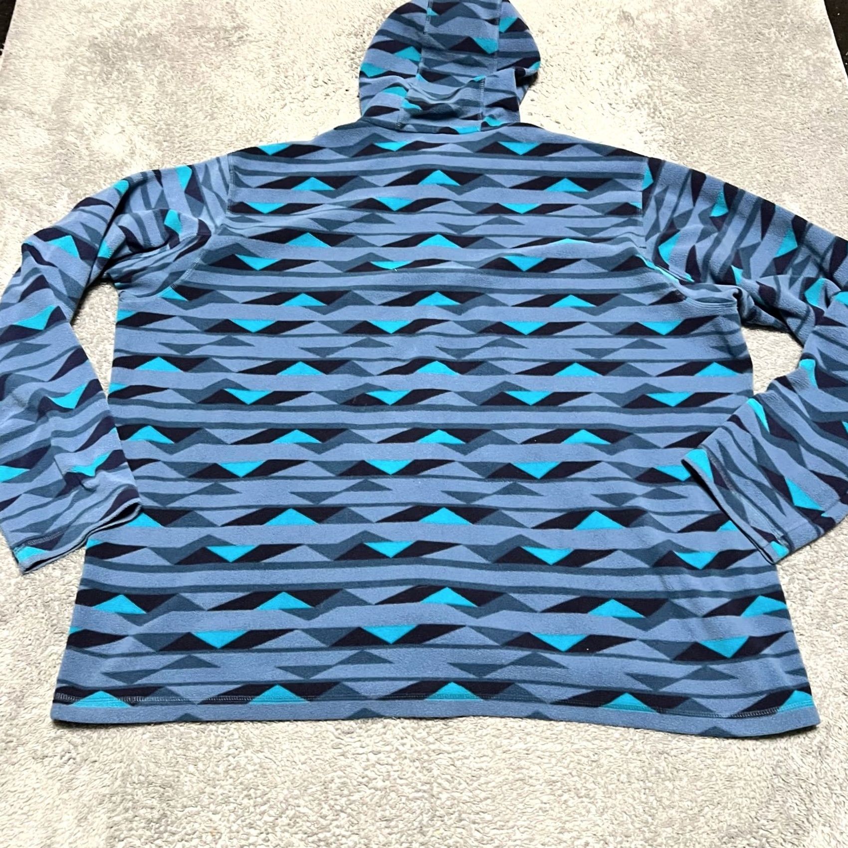 Duluth Trading Company Duluth Trading Fleece Mens 3XL Full Zip Blue Aztec Hoodie Relaxed Fit Blues Mens 3XL Blue Aztec Hoodie Duluth Trading Co. Shirt Size US XXL / EU 58 / 5 - 3 Thumbnail