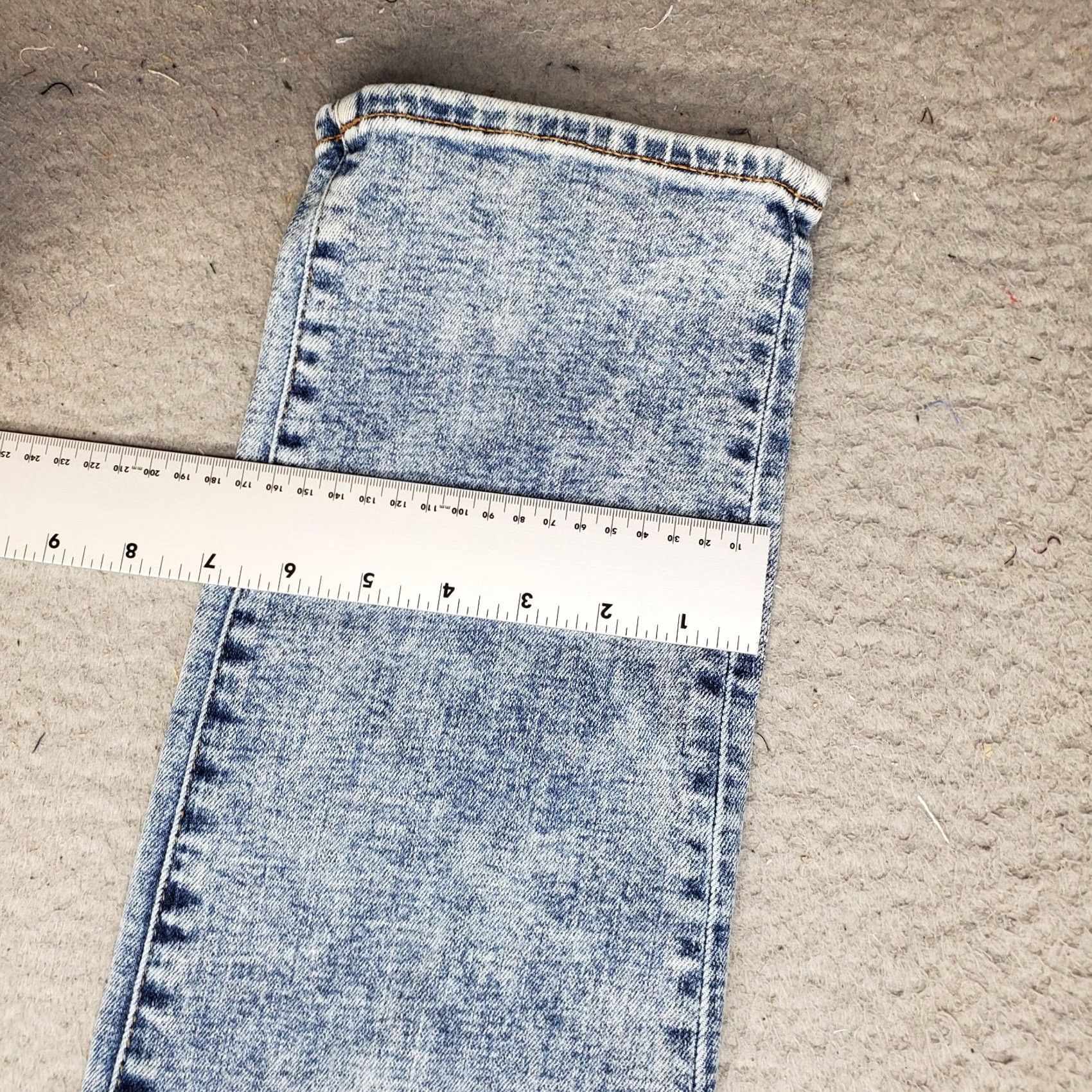 American Eagle Outfitters American Eagle Outfitters Straight Jeans Men 30/34 Blue Denim Slim Fit Acid Wash Size US 30 / EU 46 - 5 Thumbnail