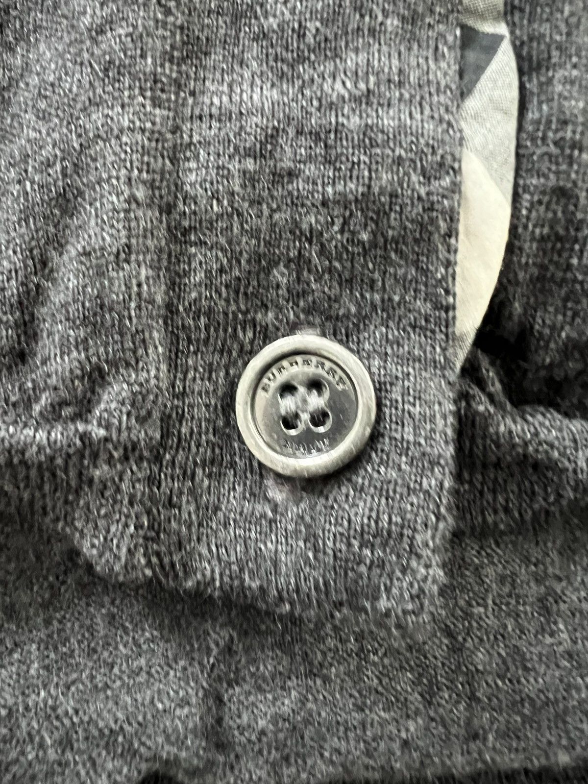 Burberry Burberry Brit Dark Gray Wool Knit Button Cardigan M Size M / US 6-8 / IT 42-44 - 13 Thumbnail