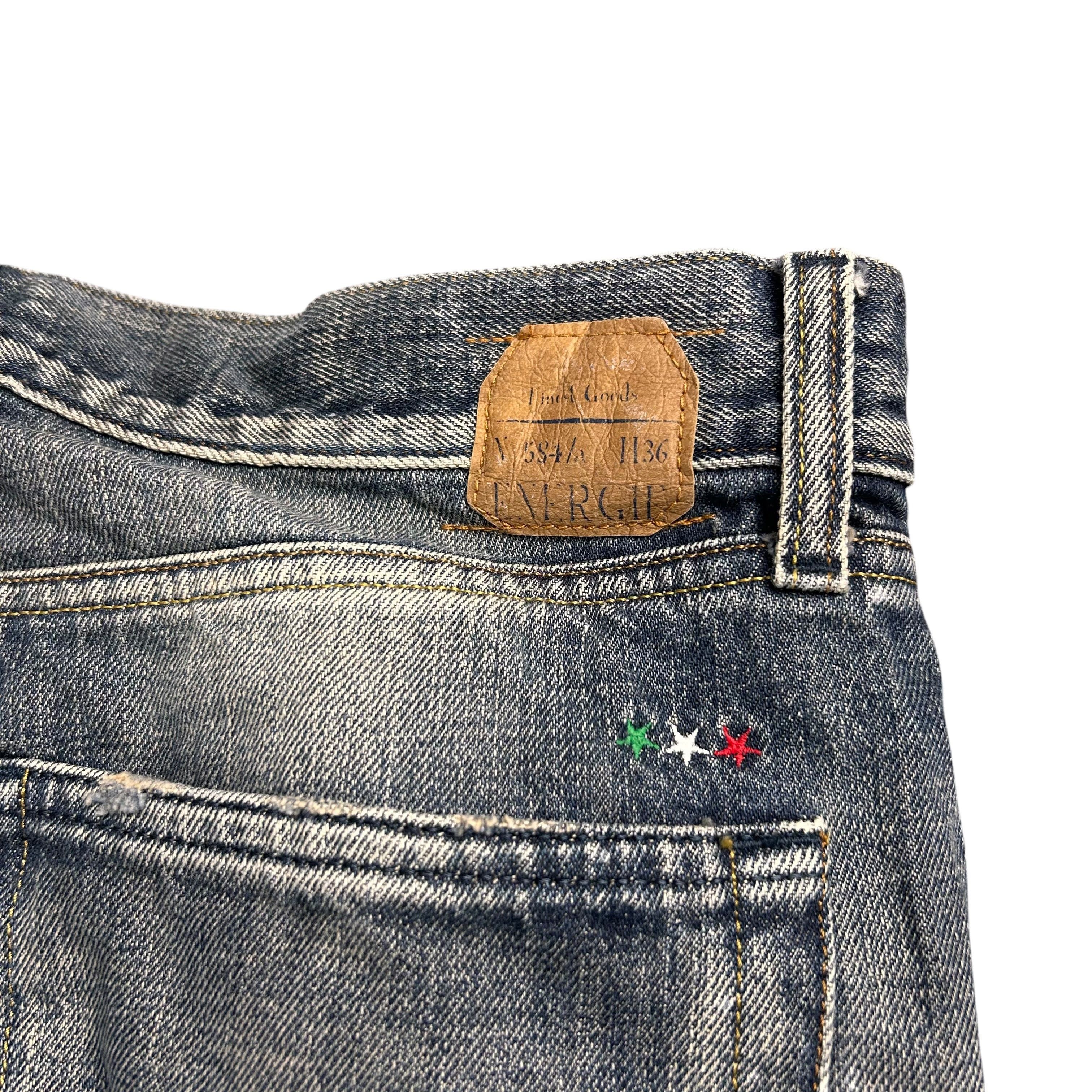 Energie Energie Selvedge Denim Regular Straight Jeans Patch W33L36 Size US 33 - 8 Thumbnail