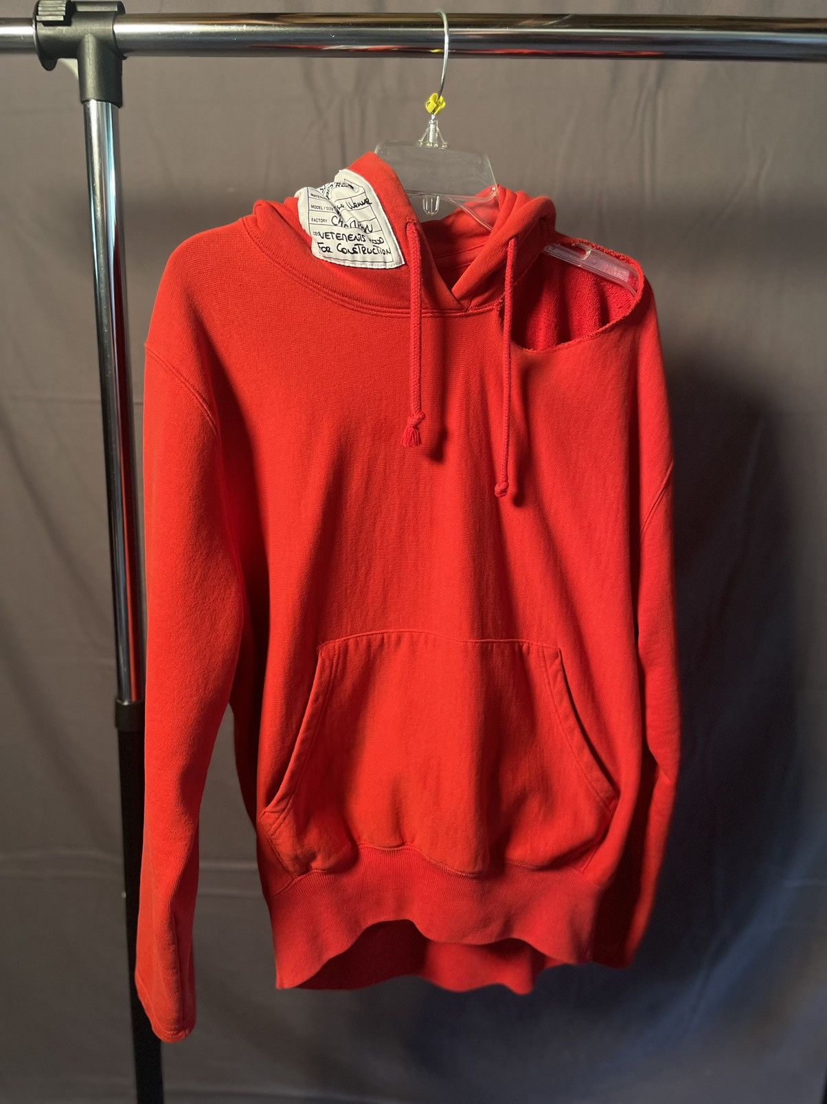 Champion × Vetements SS17 Vetements In Progress Distressed Champion Hoodie Size US S / EU 44-46 / 1 - 3 Thumbnail