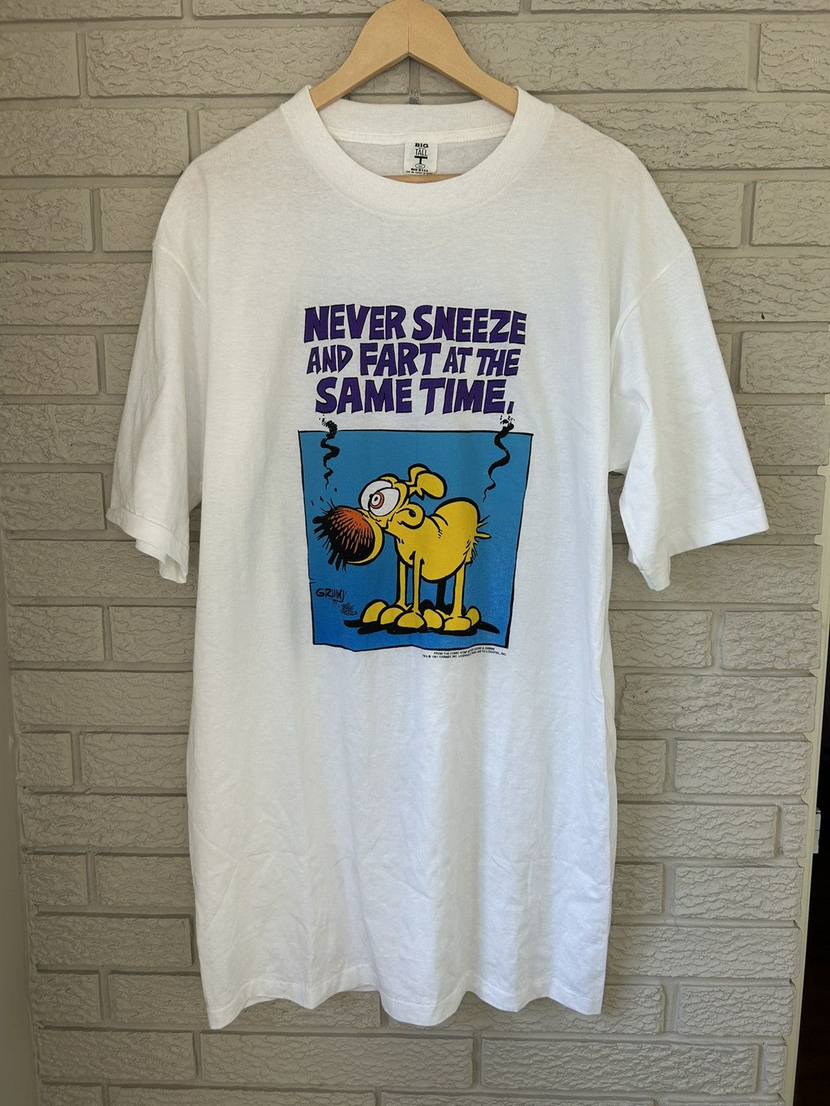 Vintage Vintage 1991 Mother Goose & Grimm Humor T Shirt Size US XL / EU 56 / 4 - 1 Thumbnail