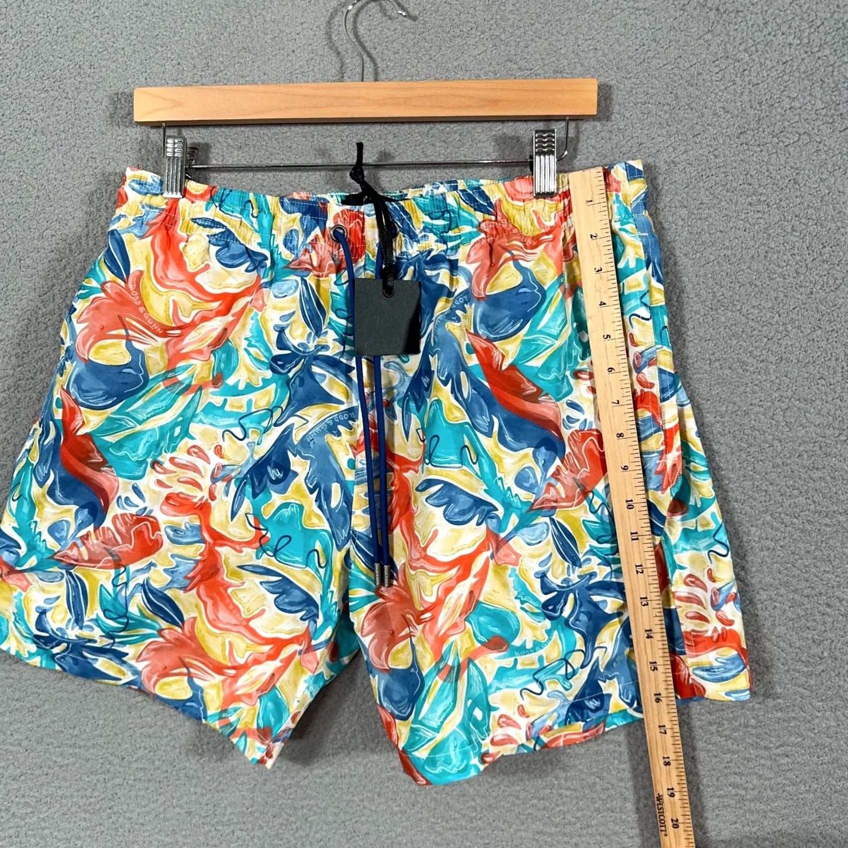 Rodd & Gunn Rodd & Gunn Swim Trunks Mens L Multicolor MT Wellington 6.3" Lined Shorts Trunks Beach Vacation Pockets Drawstring Elastic Waist Above-the-Knee Size US 33 - 6 Thumbnail