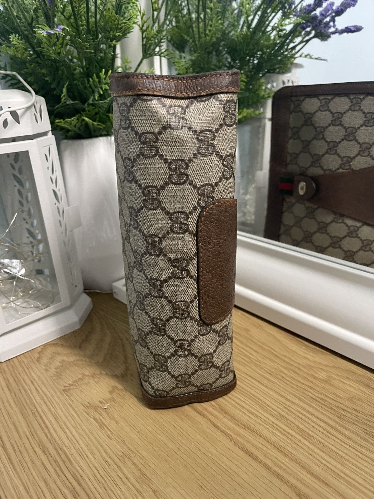 Gucci × Vintage GUCCI GG Supreme Web Sherry Line Clutch Bag Size ONE SIZE - 3 Thumbnail