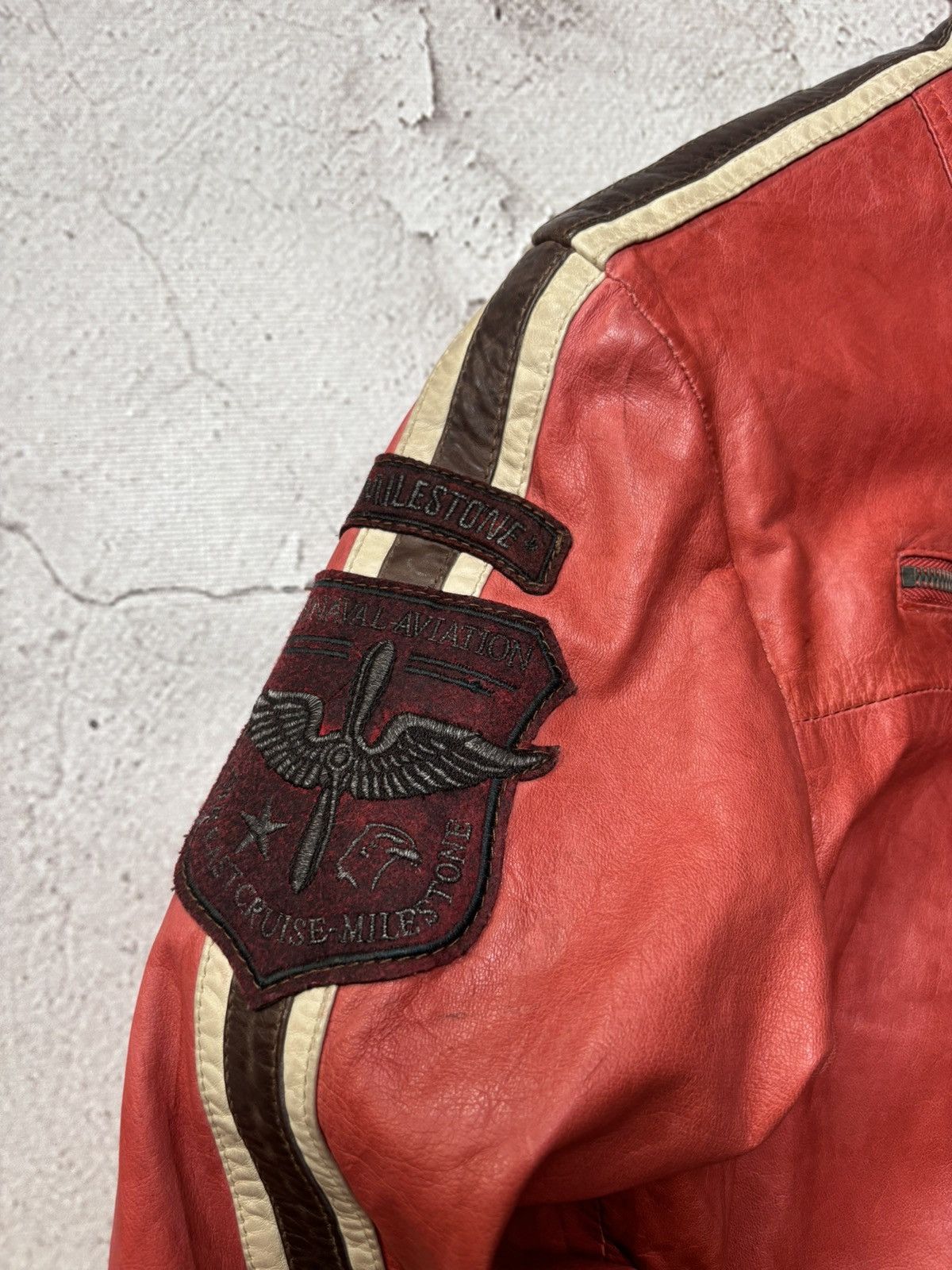 Genuine Leather MILESTONE real Leather jacket in lamb Nappa eu 52 us L Size US L / EU 52-54 / 3 - 16 Thumbnail