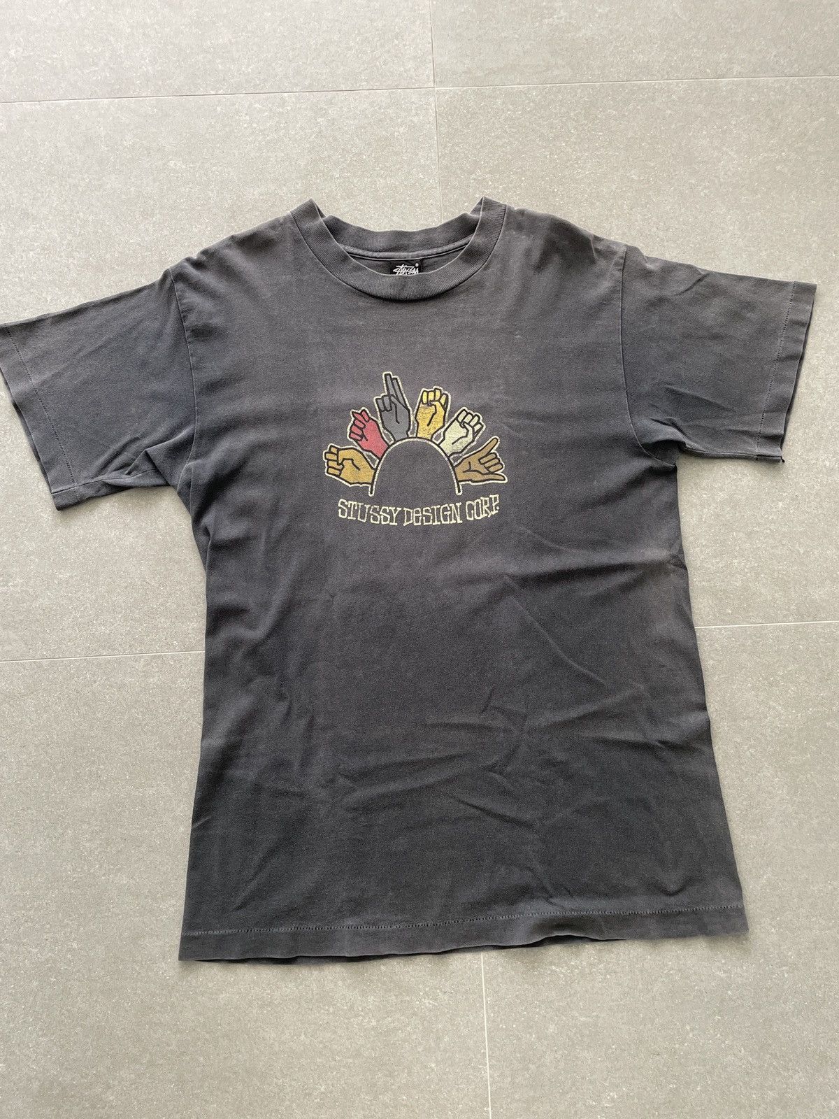 Stussy × Vintage Vintage Stussy Tee “Design Corp” Size US L / EU 52-54 / 3 - 2 Thumbnail