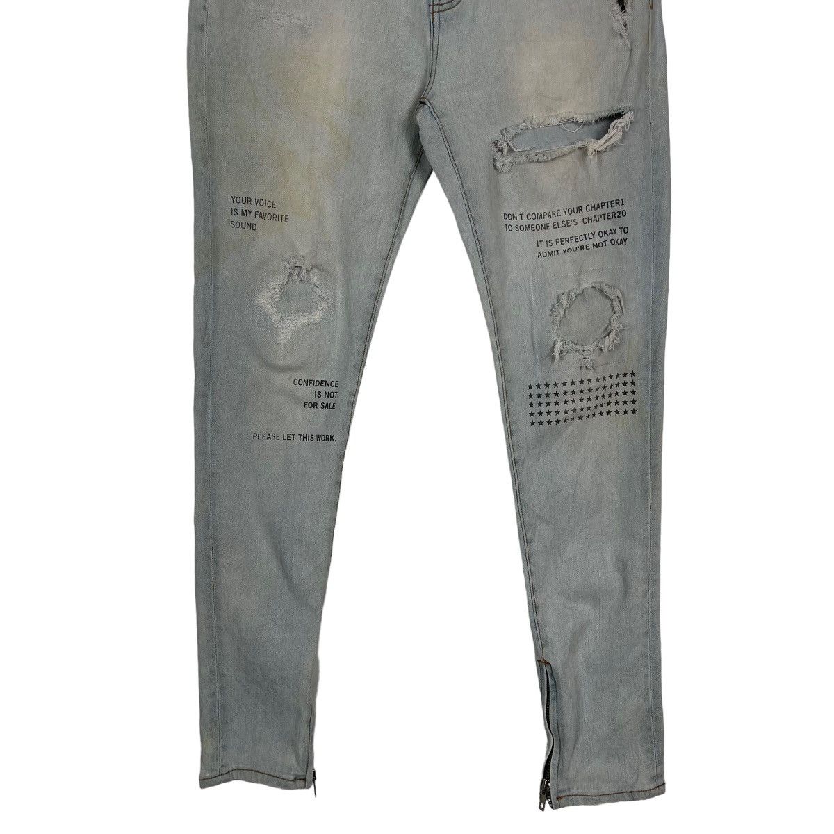 Japanese Brand Azul By Moussy Inspired Hysteric Glamour Skinny Jeans Size US 32 / EU 48 - 7 Thumbnail