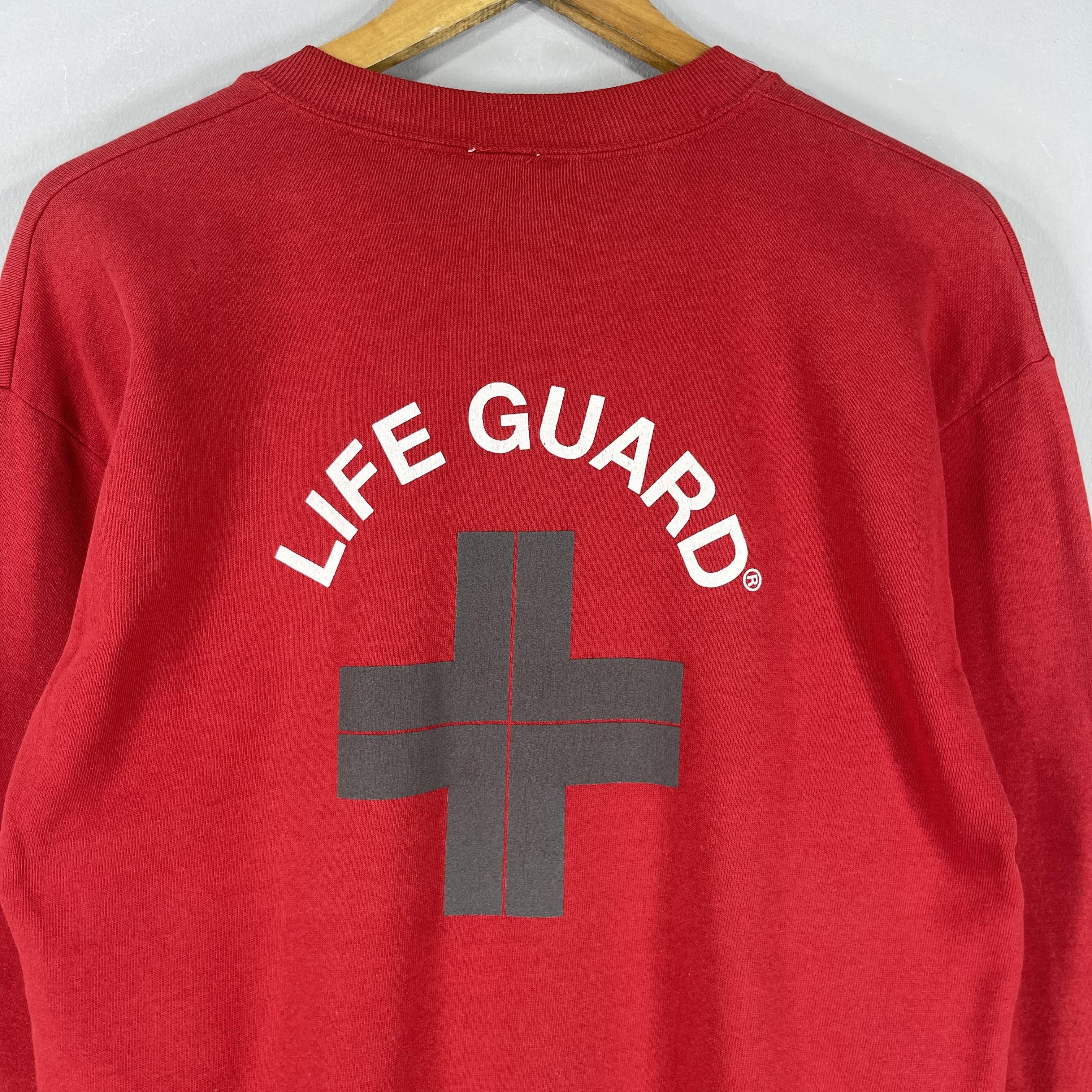 Vintage Vintage LIFE GUARD Official Licensed Spellout Sweatshirt Size US M / EU 48-50 / 2 - 3 Thumbnail