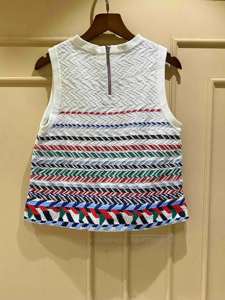 Chanel Chanel 2016 Airport Colour Striped Vest Size XXS / US 00 / IT 34 - 2 Thumbnail
