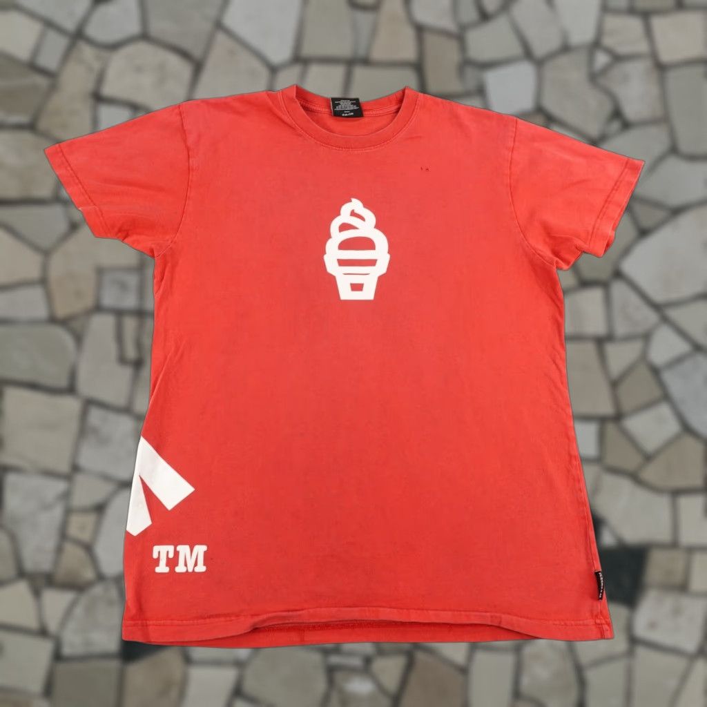 Vintage Ice Cream Shirt Mens Medium Red White Skateboard Skater Streetwear Crewneck Hip Hop Size US M / EU 48-50 / 2 - 1 Thumbnail