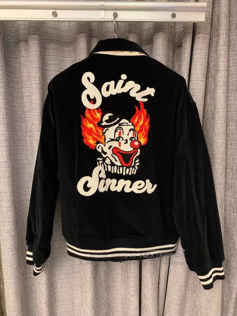Saint Michael Saint Michael Clown embroidered corduroy jacket jacket Size US M / EU 48-50 / 2 - 1 Thumbnail