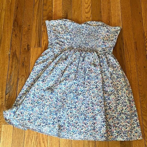 Other Dylan & Rose Floral Strapless Ribbed Sweetheart Dress Size L / US 10 / IT 46 - 6 Thumbnail