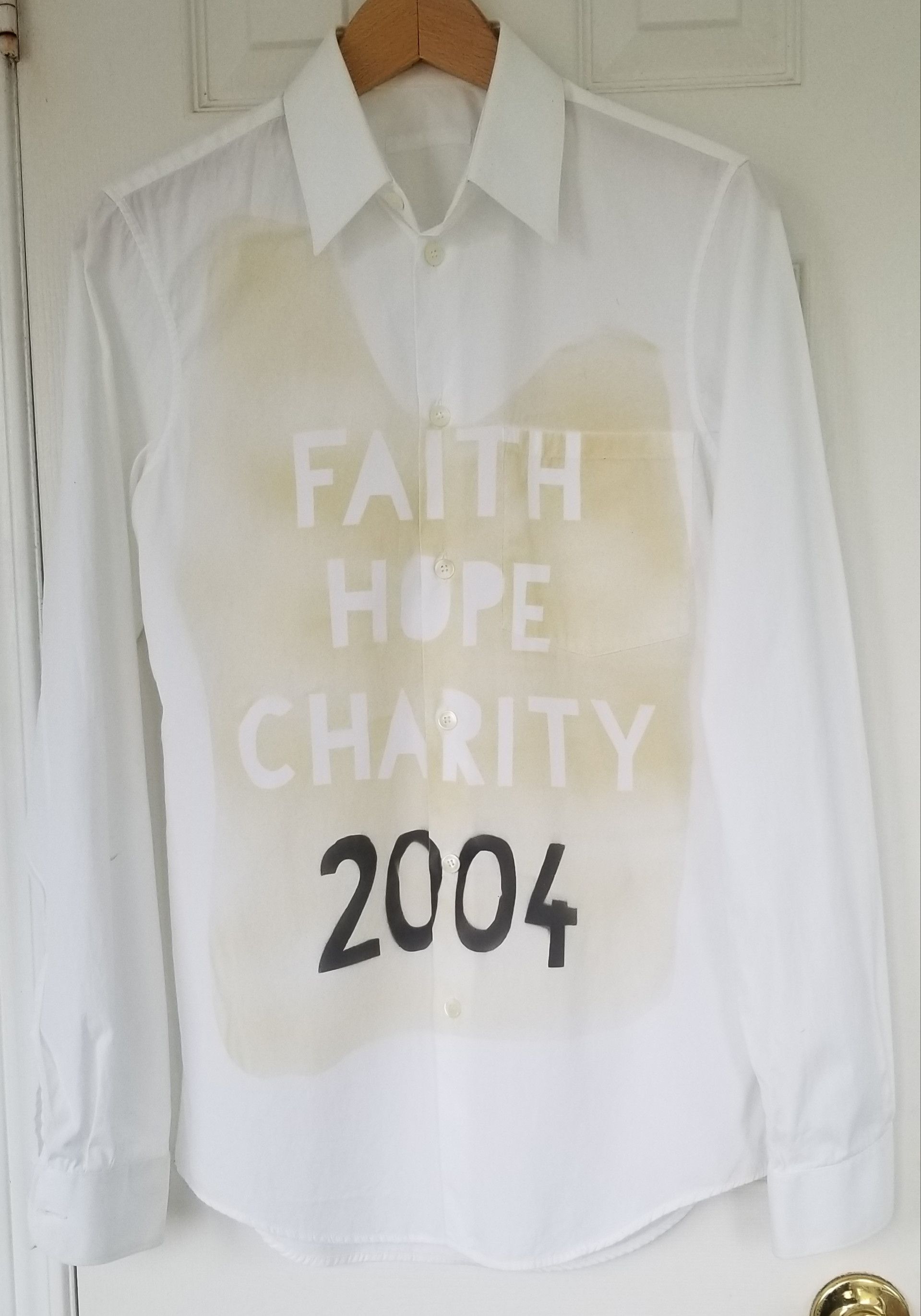 Helmut Lang Helmut Lang Archival Faith Hope Charity 2004 Dress Shirt Size US XS / EU 42 / 0 - 1 Thumbnail