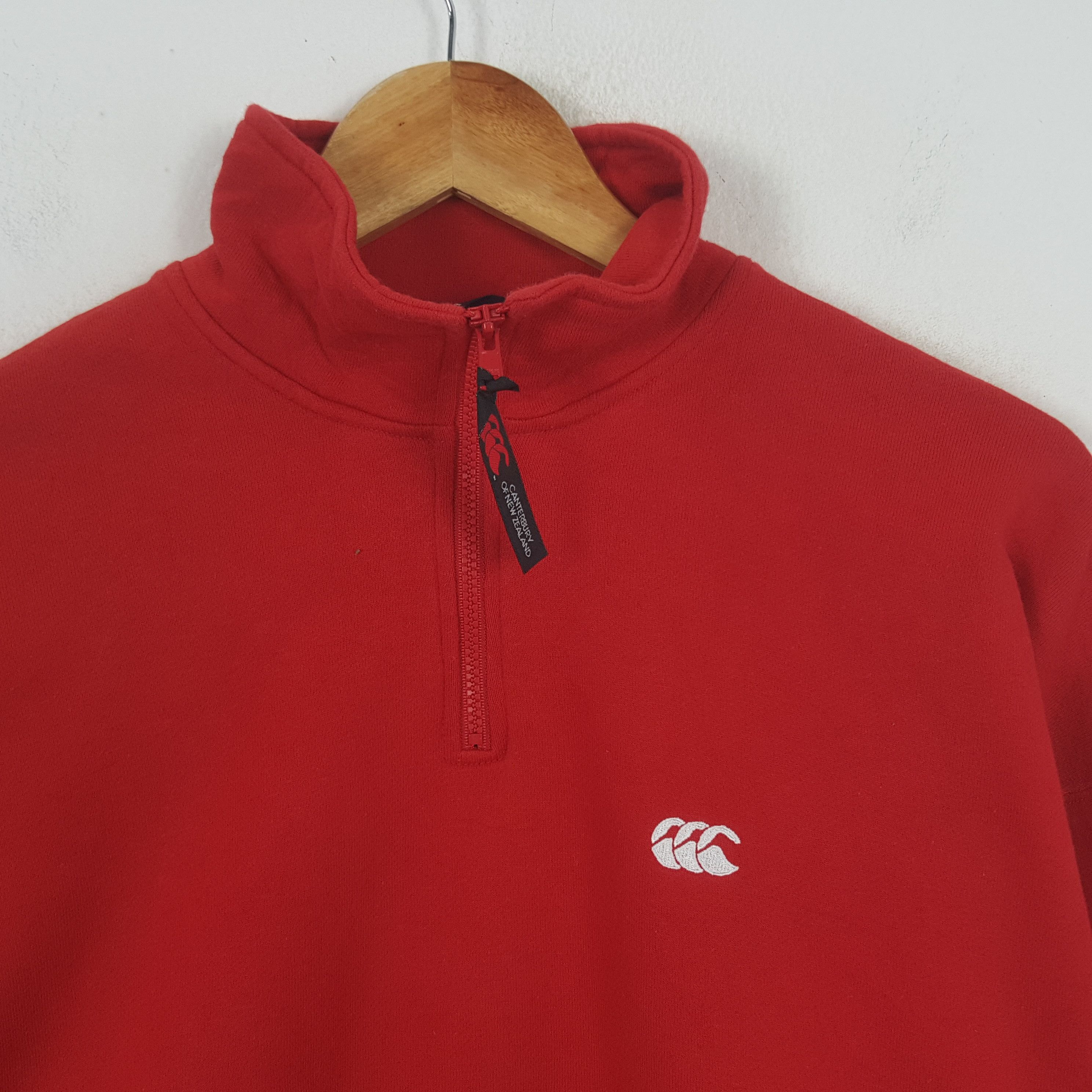 Canterbury of New Zealand × Vintage Vintage Canterburry Of New Zealand Half Zipper Sweatshirt Size US M / EU 48-50 / 2 - 2 Thumbnail