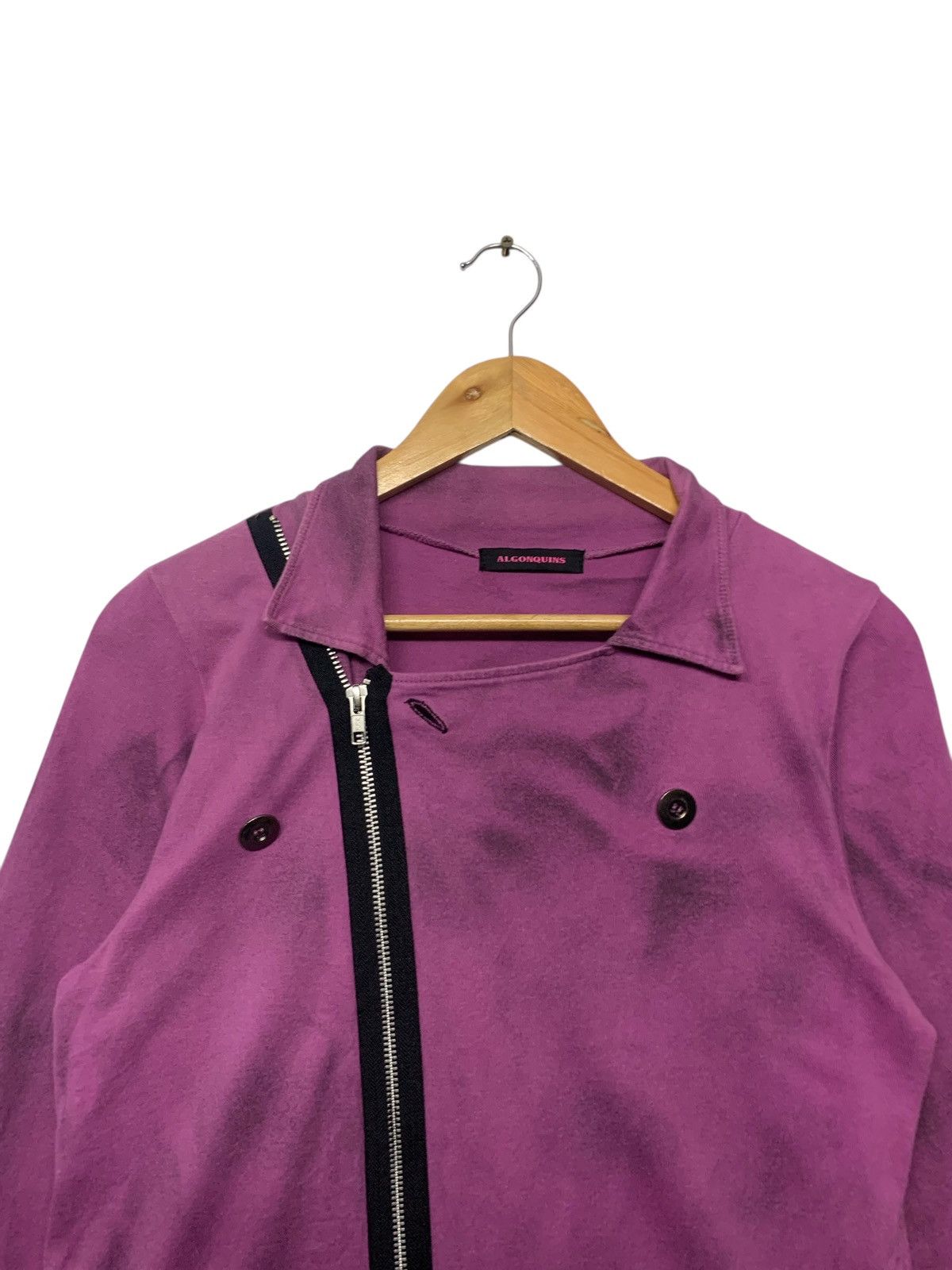 Japanese Brand Rare Algonquins Punk Style Jacket Zipper Down Size M / US 6-8 / IT 42-44 - 5 Thumbnail