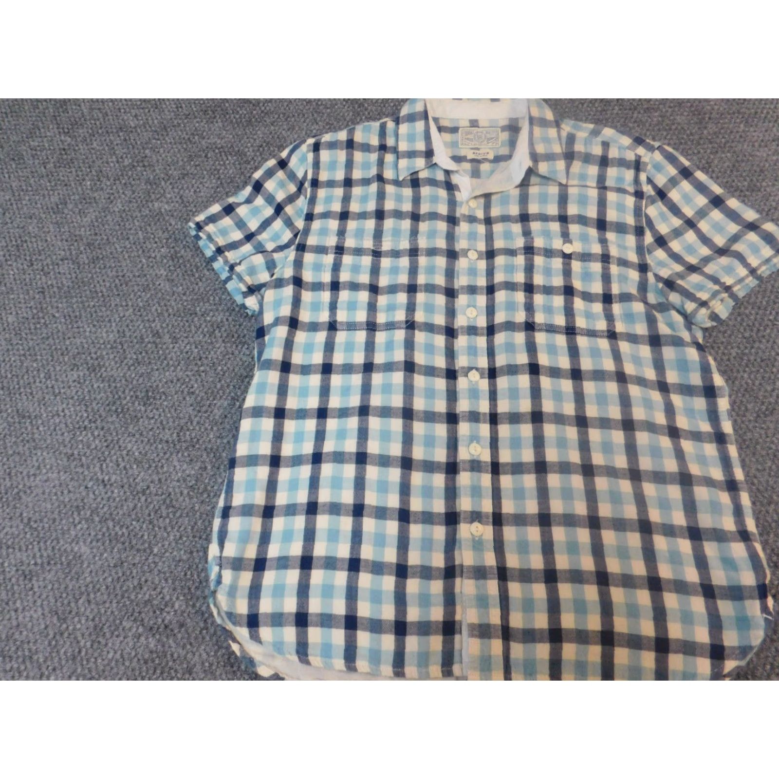 Lucky Brand Lucky Brand Shirt Mens Medium plaid blue button Up casual Size US M / EU 48-50 / 2 - 3 Thumbnail