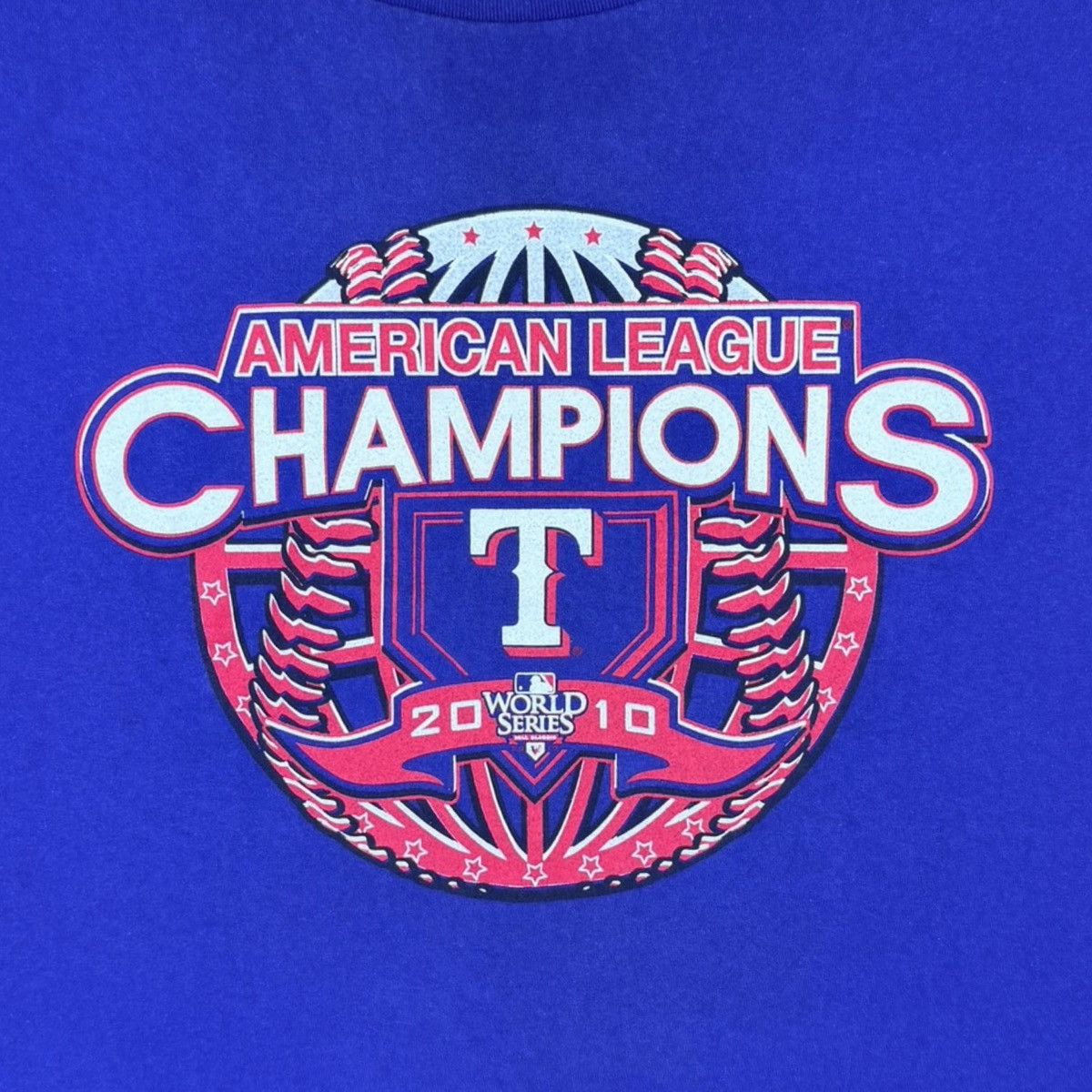 MLB MLB Gen Merch 2010 American League Champs Texas Rangers Tee Size US XXL / EU 58 / 5 - 2 Thumbnail