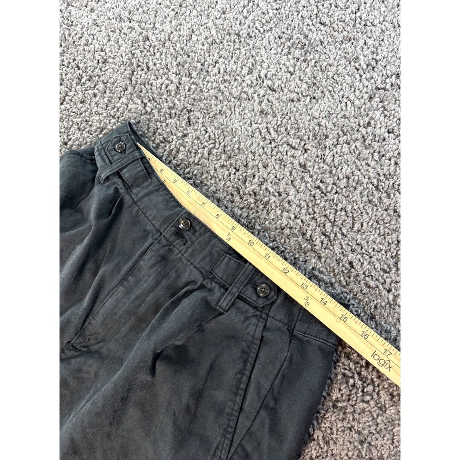 Madewell Madewell Pants Women 6 The Harlow Wide-Leg Lyocell Cotton Linen Gray Women 6 Wide Leg Pant Gray Size 28" / US 6 / IT 42 - 4 Thumbnail