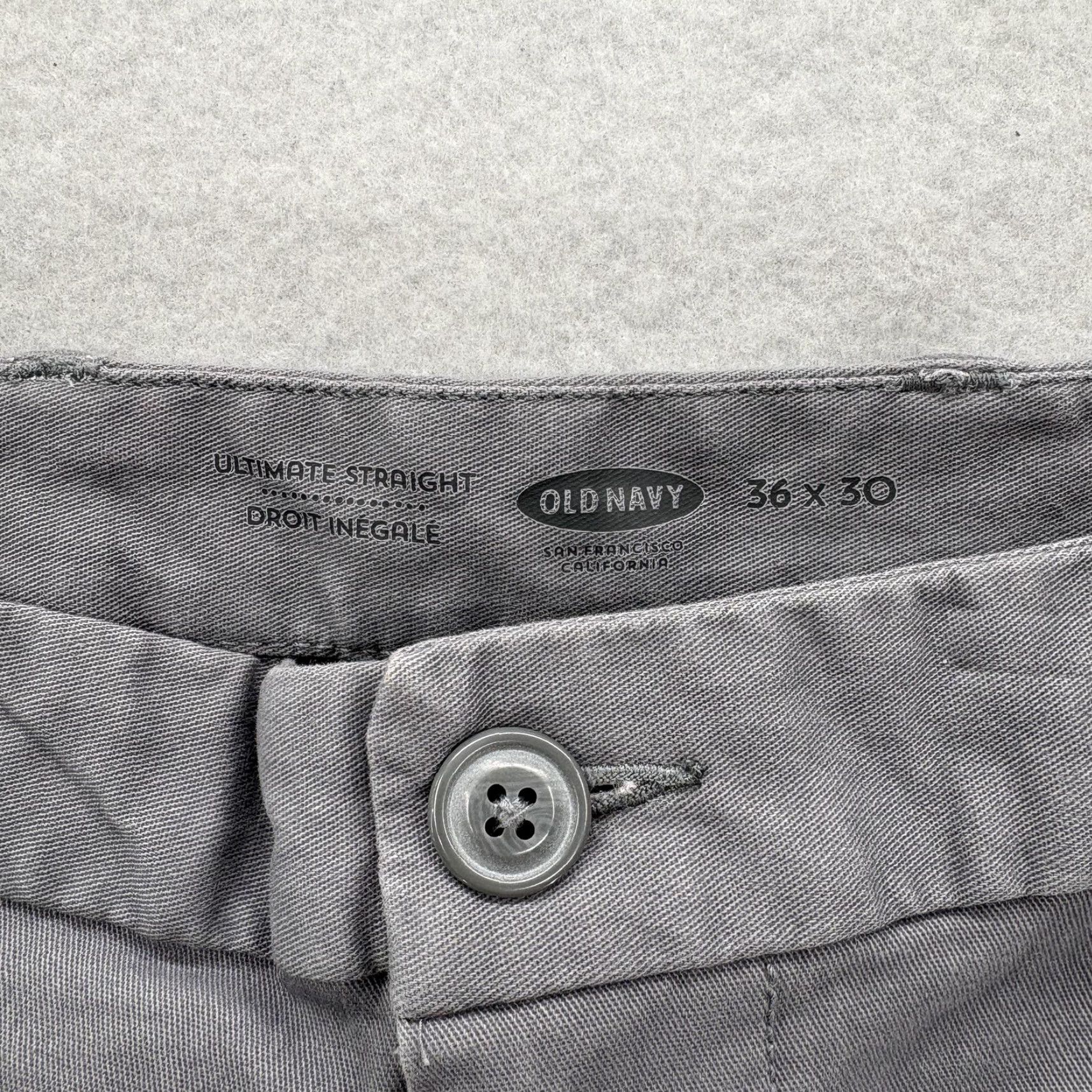 Old Navy **Mens Old Navy Ultimate Straight Chino Pants 36x30 Gray Casual** User: Mens Old Navy Ultimate Straight Chino Pants 36x30 Gray Casual Size US 36 / EU 52 - 4 Thumbnail