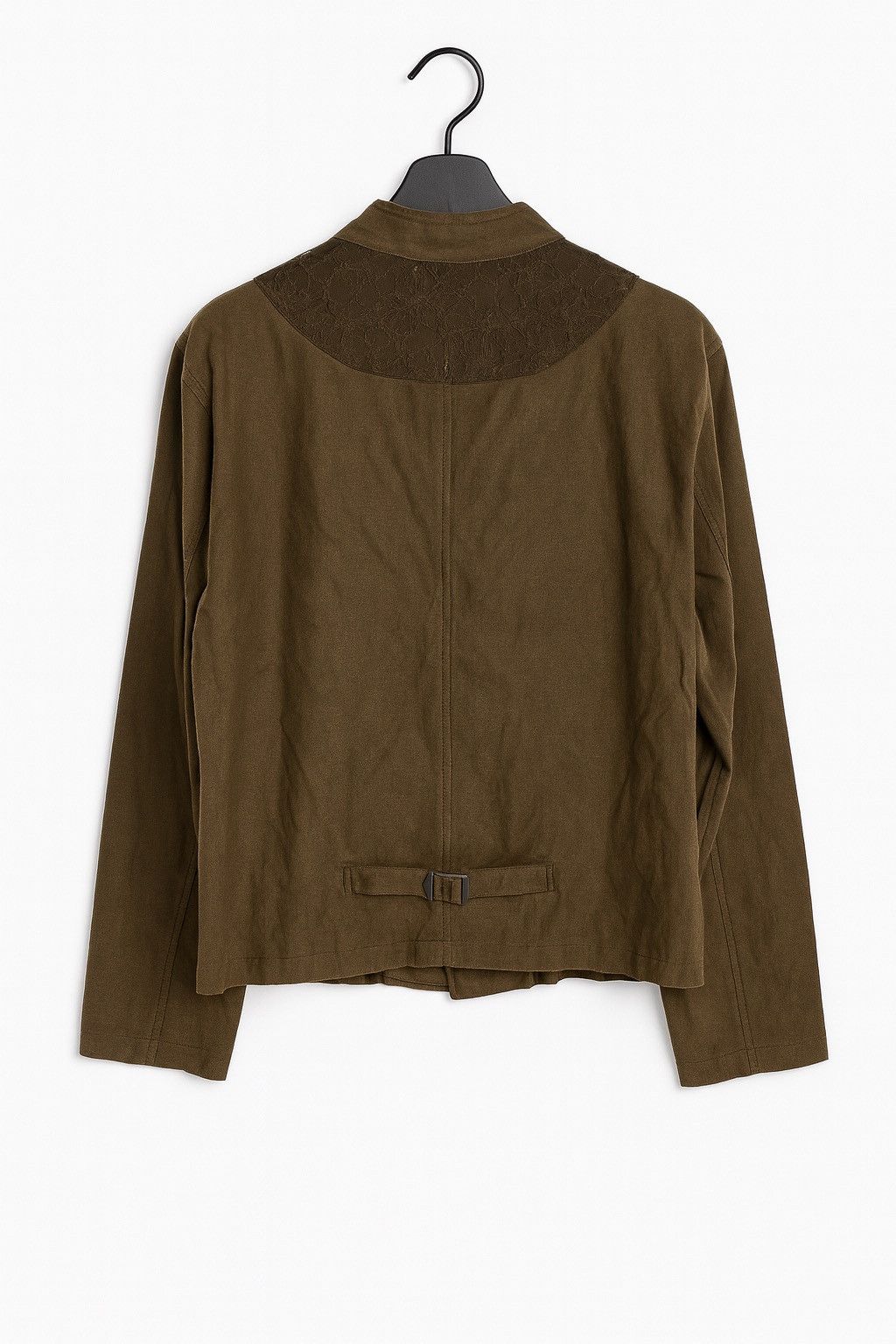 Issey Miyake Plantation Vintage Brown Embroidered Mandarin Collar Jacket Size M / US 6-8 / IT 42-44 - 2 Thumbnail