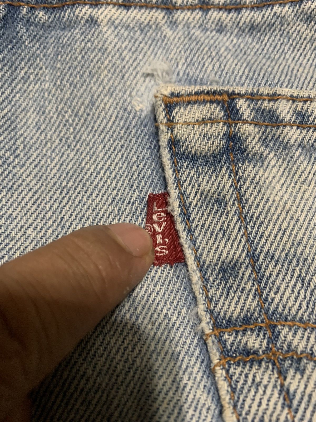 Levi's Vintage 90s Levis 505 Regular Faded Blue Jeans Distressed Size US 31 - 13 Thumbnail