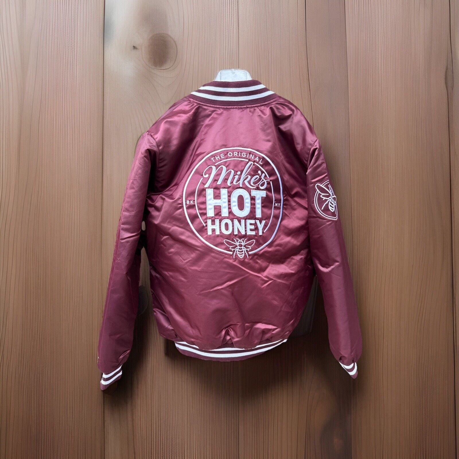 Starter Starter Mikes Hot Honey Snap Button Jacket Size L Burgundy Size US L / EU 52-54 / 3 - 12 Thumbnail