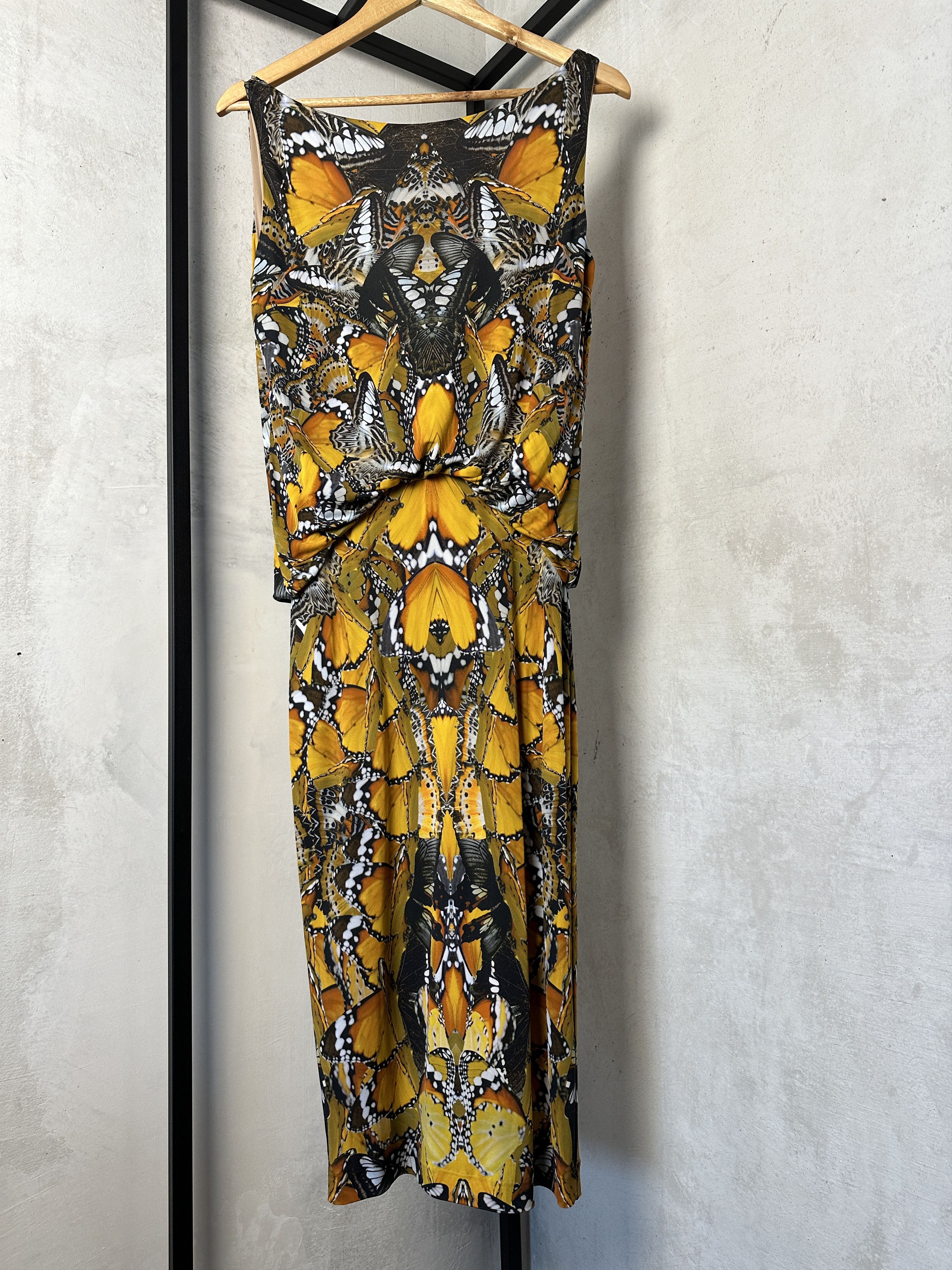 Alexander McQueen Alexander McQueen SS11 Butterfly Midi Dress Size S / US 4 / IT 40 - 3 Thumbnail