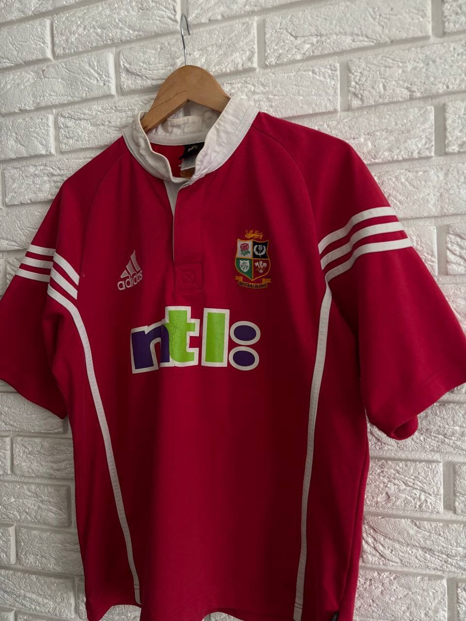 Adidas Vintage Adidas 2001 British Irish Lions Rugby Jersey Size US S / EU 44-46 / 1 - 2 Thumbnail
