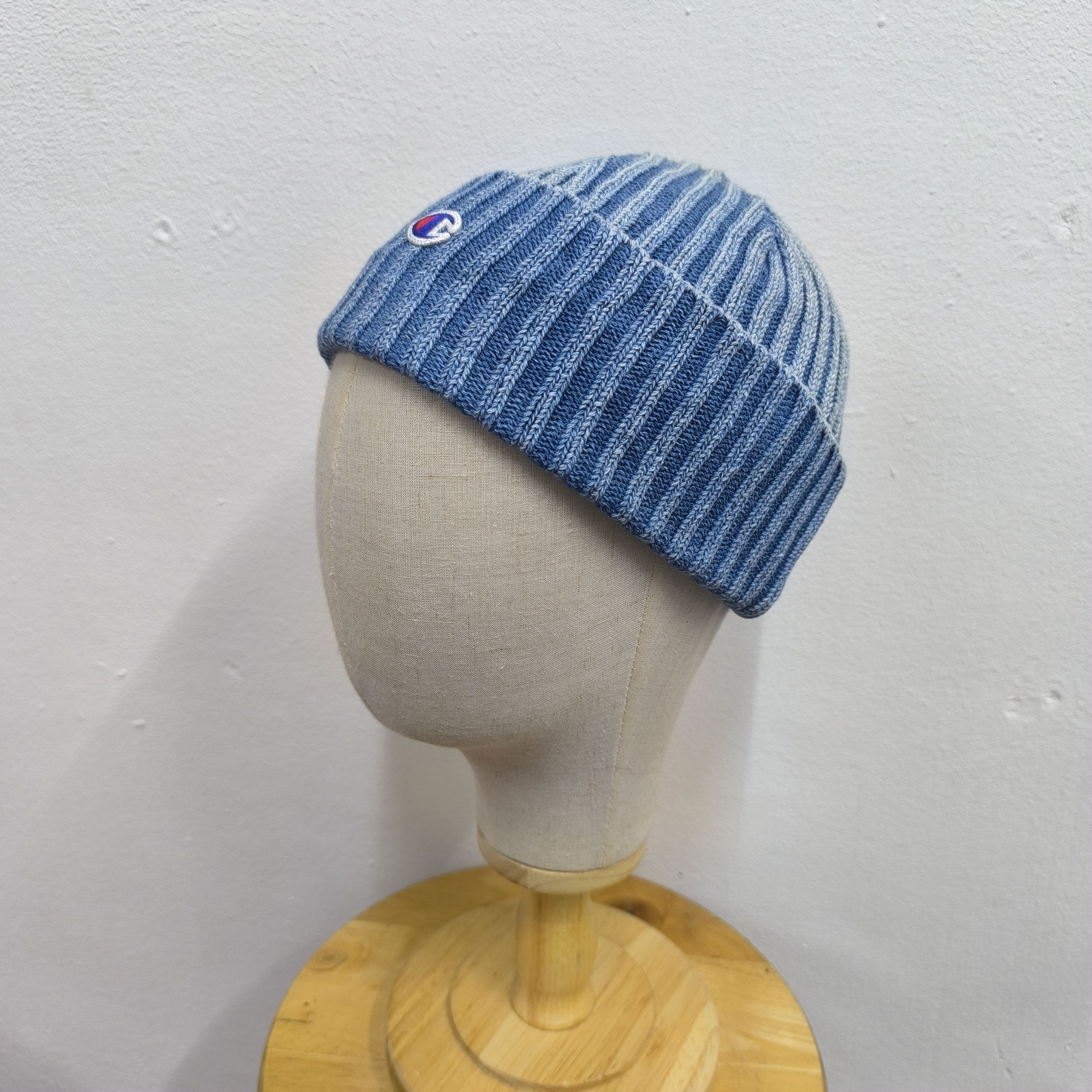 Champion ✨Champion logo indigo washed beanie hat Size ONE SIZE - 2 Thumbnail