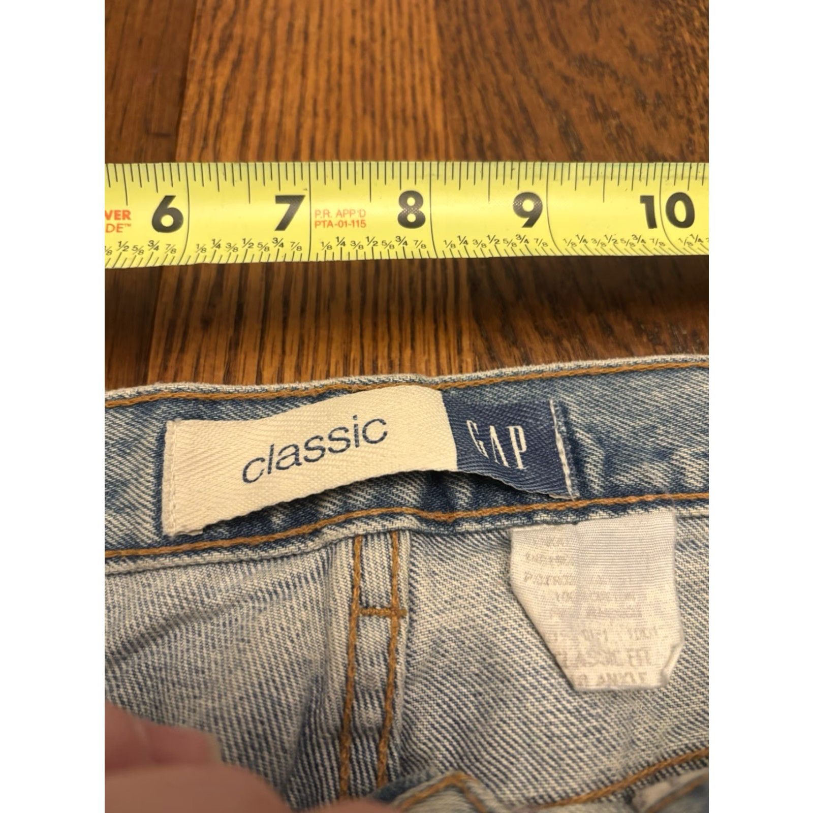 Gap VINTAGE Gap Jeans Women 10 Blue Ankle Classic Fit 90s Tapered Denim Size 30" / US 8 / IT 44 - 4 Thumbnail