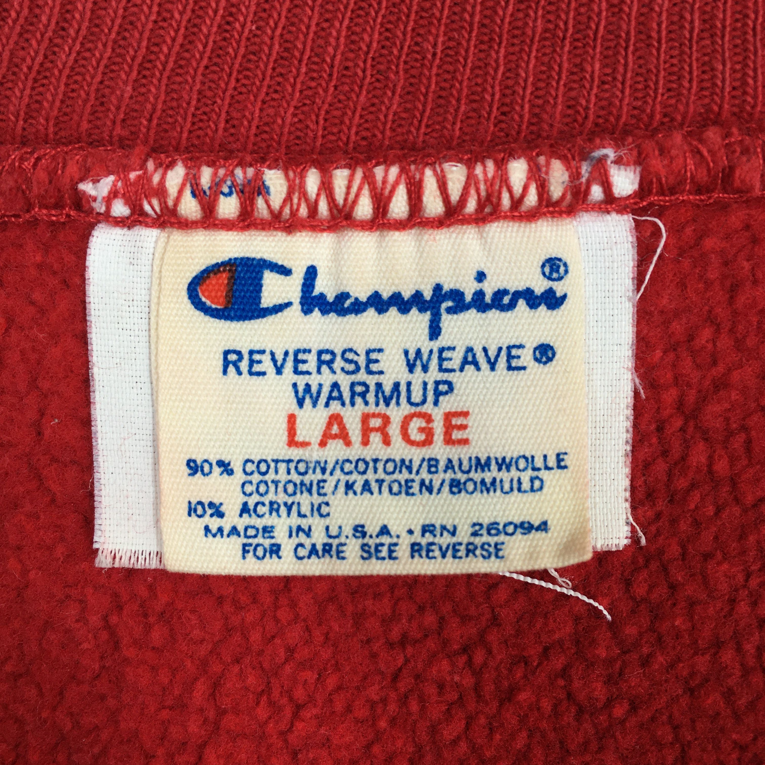 Champion × Vintage Vintage Champion Reverse Weave Red Sweatshirt Large Size US L / EU 52-54 / 3 - 5 Thumbnail