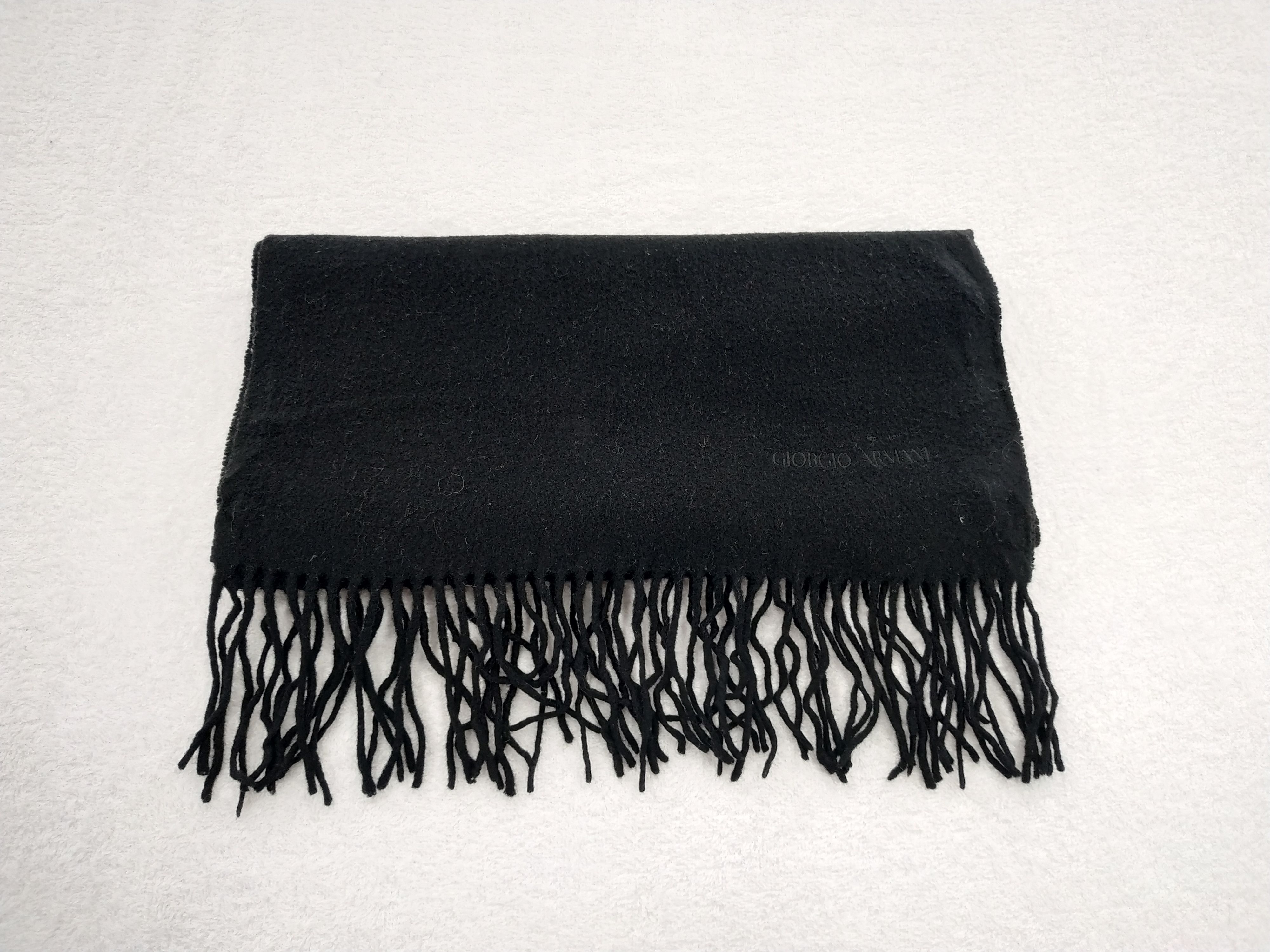 Armani Collezioni Vintage Armani Collezioni Wool Scarf/Muffler/Neckwear MF003 Size ONE SIZE - 2 Thumbnail