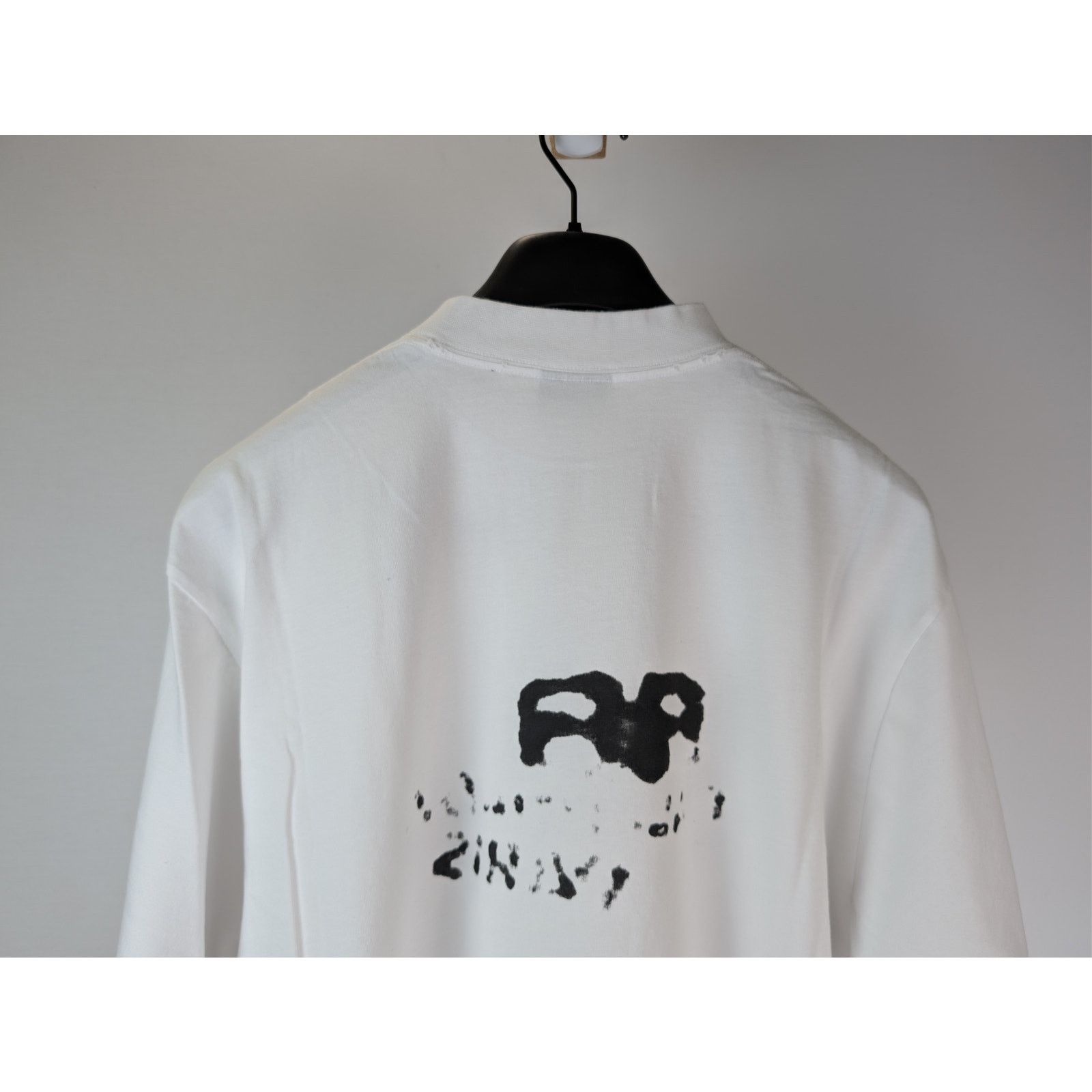 Balenciaga o1rshd1 Hand Drawn BB Icon Vintage Jersey Medium Fit T-Shirt Size US S / EU 44-46 / 1 - 11 Thumbnail