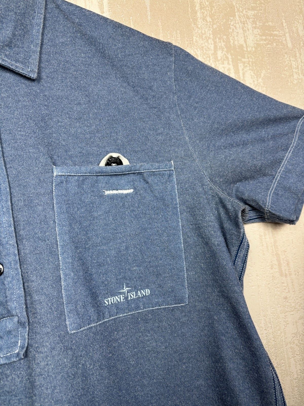 Stone Island Vintage Stone Island Polo T-shirt Pocket Size S Size US S / EU 44-46 / 1 - 5 Thumbnail