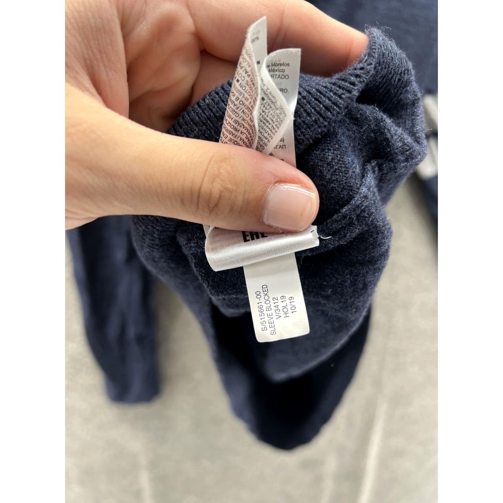 Banana Republic Banana Republic Sweater Mens Medium Blue Organic Cotton Hooded Stripe Knit Size US M / EU 48-50 / 2 - 4 Thumbnail