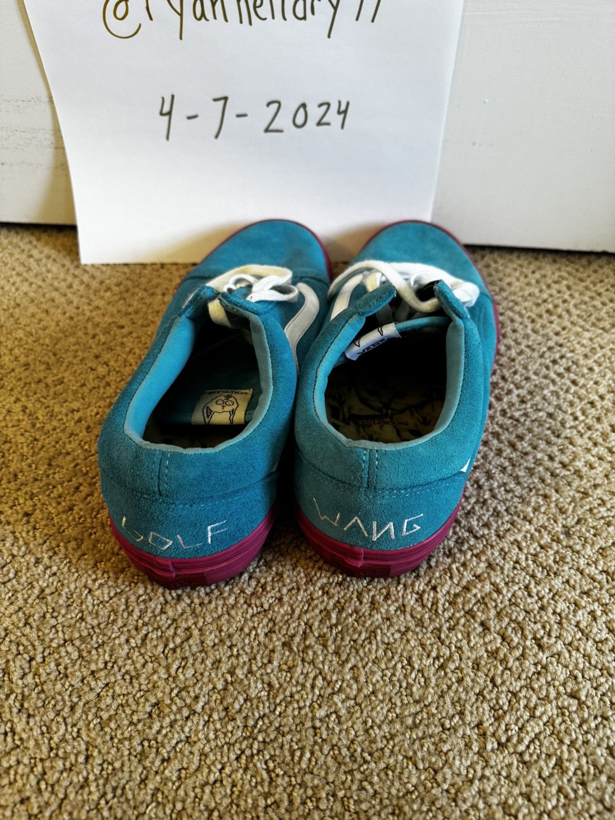 Golf Wang Vans x Golf Wang Old Skool Pro S “Blue/Pink” Size US 10.5 / EU 43-44 - 3 Thumbnail