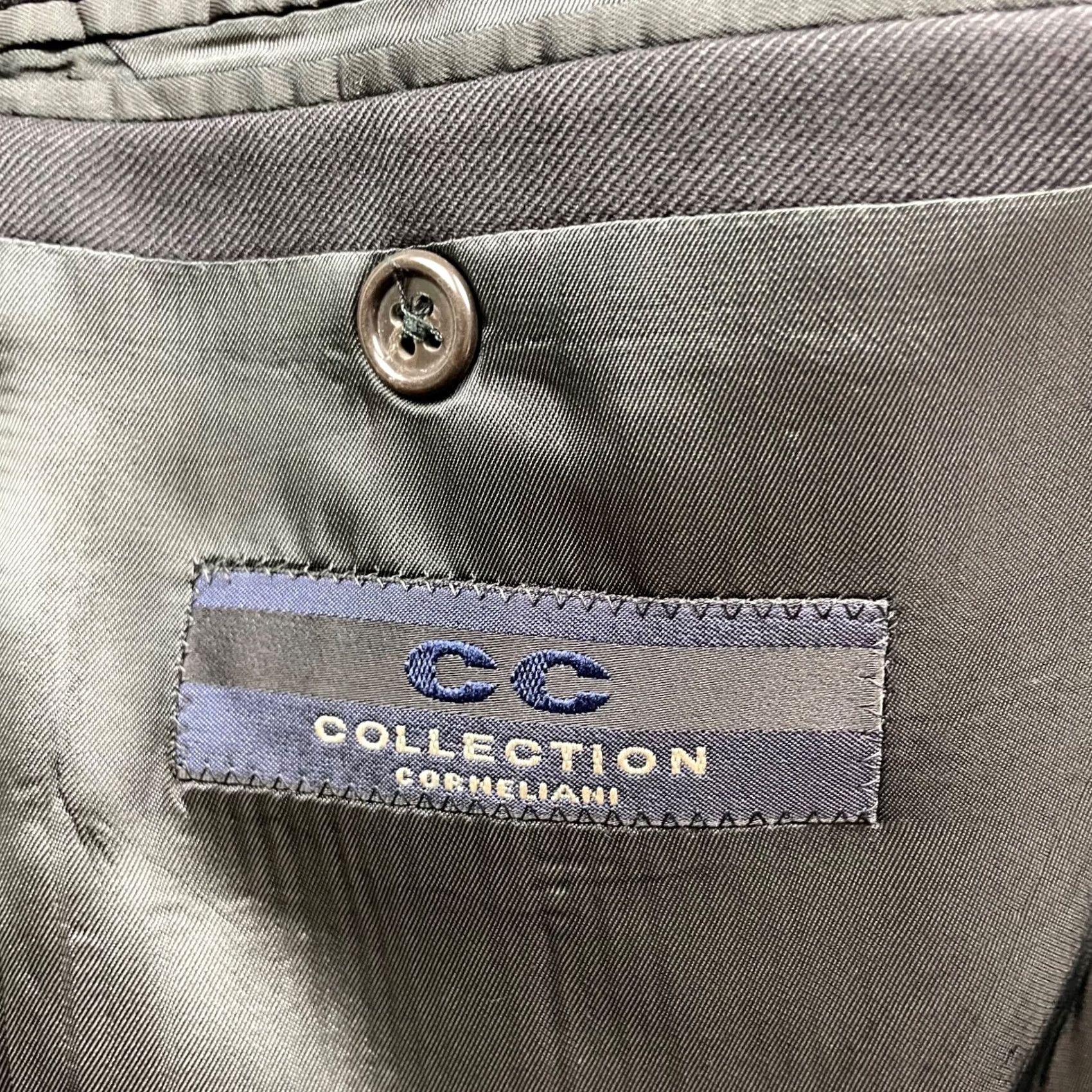 Corneliani Corneliani Men Blazer Black 100% Wool 2-Button Italy 48L US 58 EU Size 48R - 6 Thumbnail