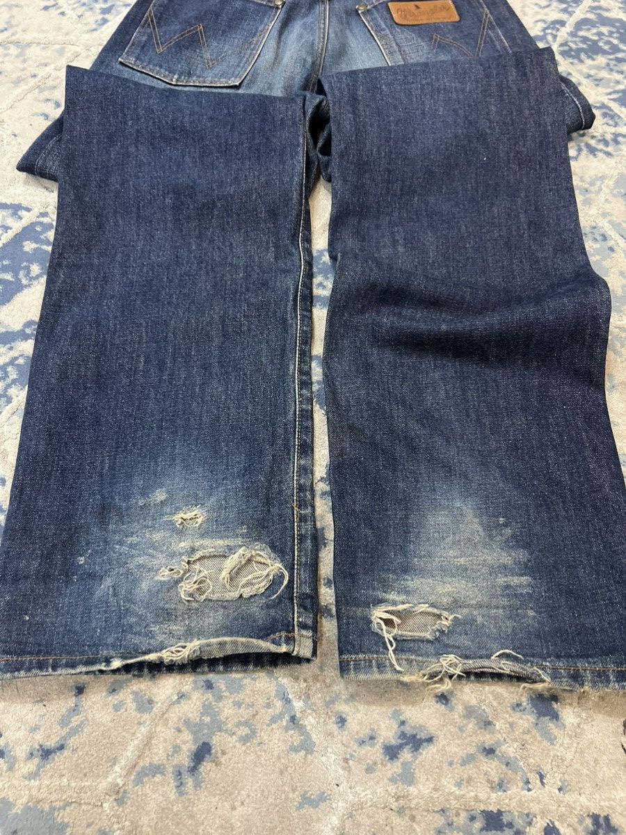 Japanese Brand Vintage 90 Wrangler Selvedge Red Line Jeans Denim Size US 30 / EU 46 - 14 Thumbnail