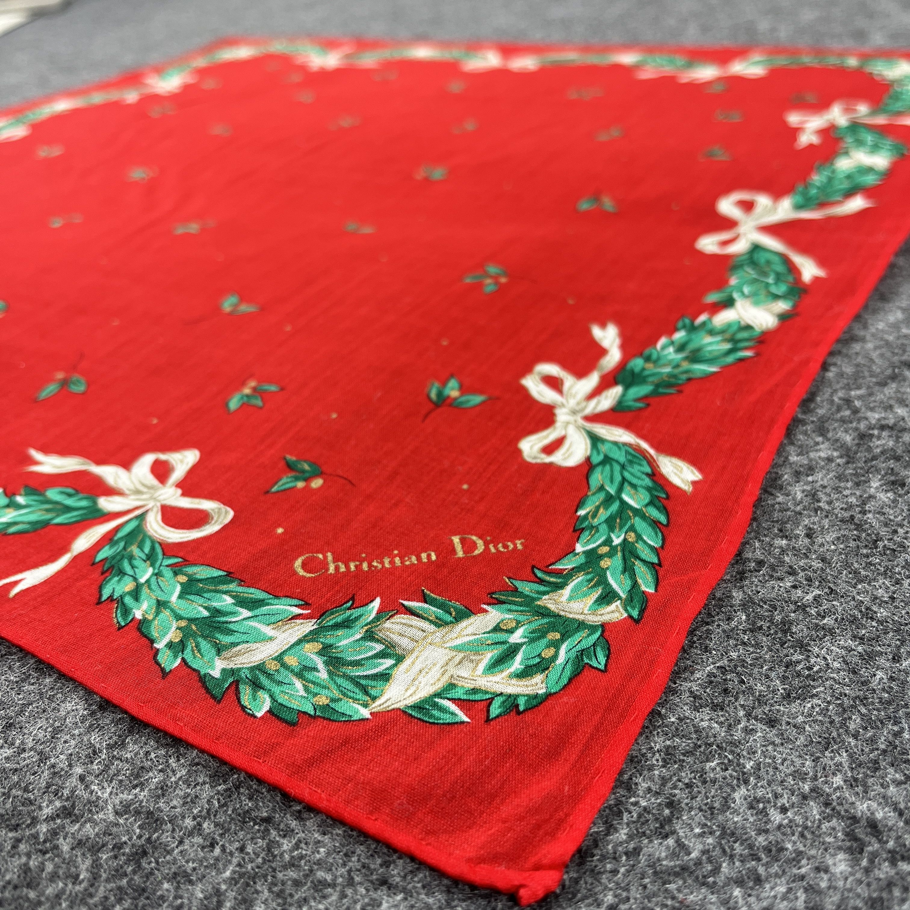 Vintage Christian Dior Handkerchief / Bandana / Neckerchief B167 Size ONE SIZE - 5 Thumbnail