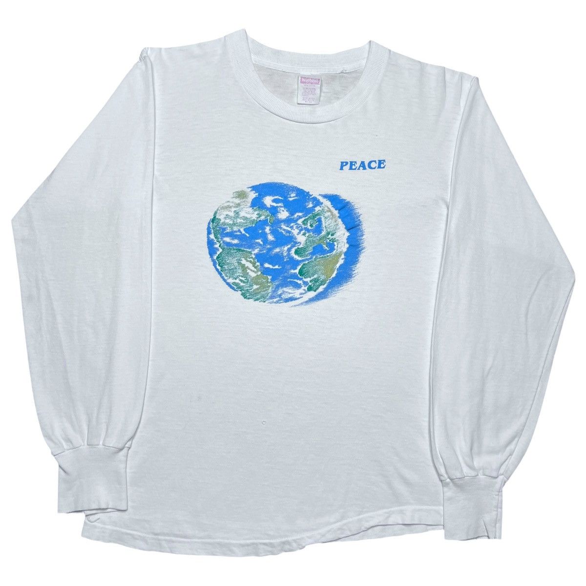 Other Vintage 1980s World Peace Earth Graphic Long Sleeve T-Shirt Size US S / EU 44-46 / 1 - 1 Thumbnail