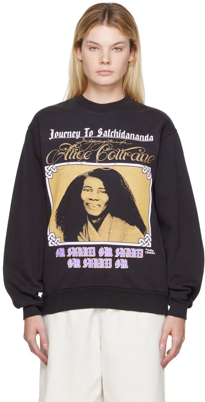 Online Ceramics Black Journey To Satchidananda Sweatshirt Size M / US 6-8 / IT 42-44 - 4 Thumbnail
