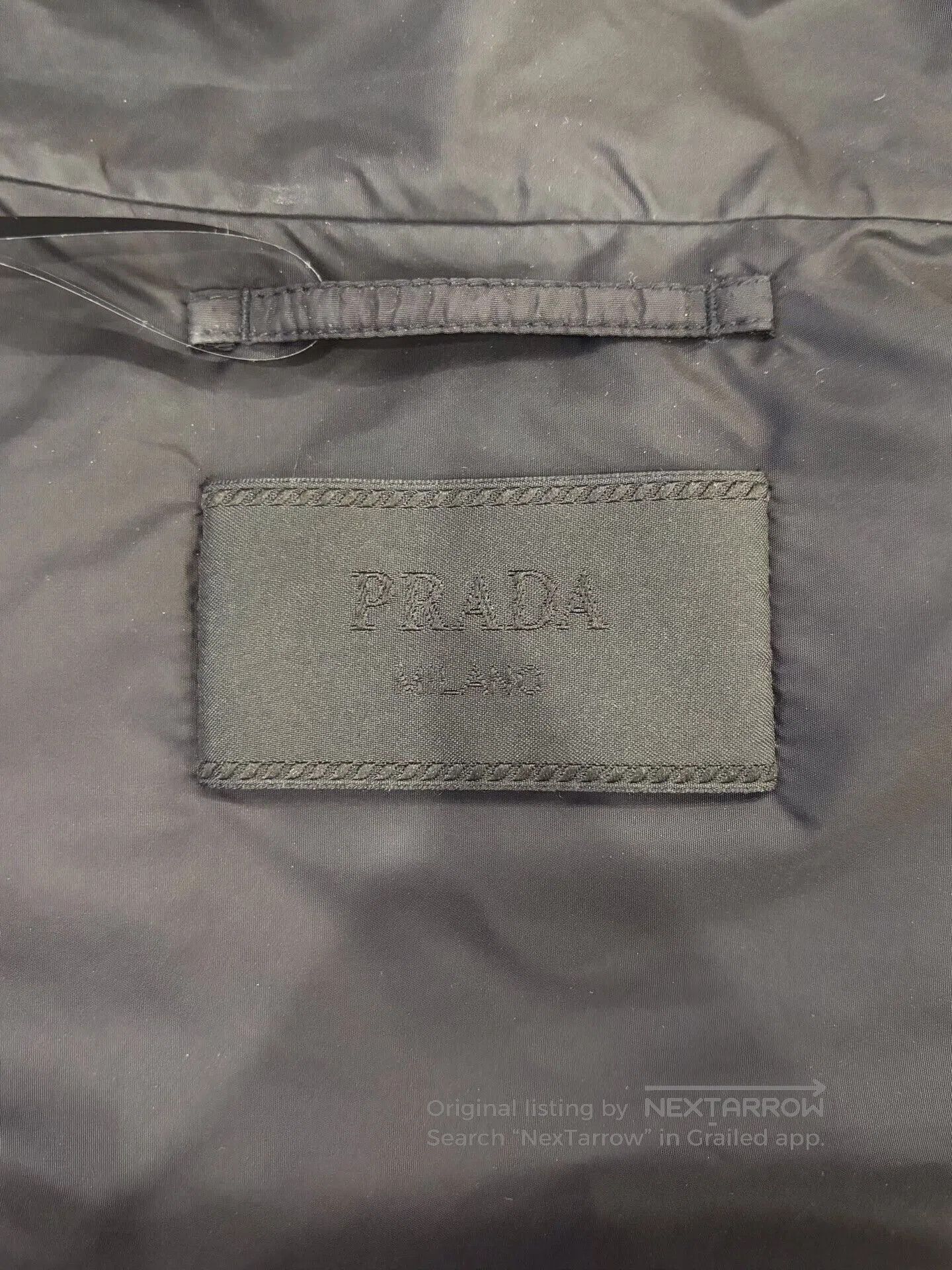 Prada Prada Men's Black Triangle Logo Jacket. Size US L / EU 52-54 / 3 - 5 Thumbnail