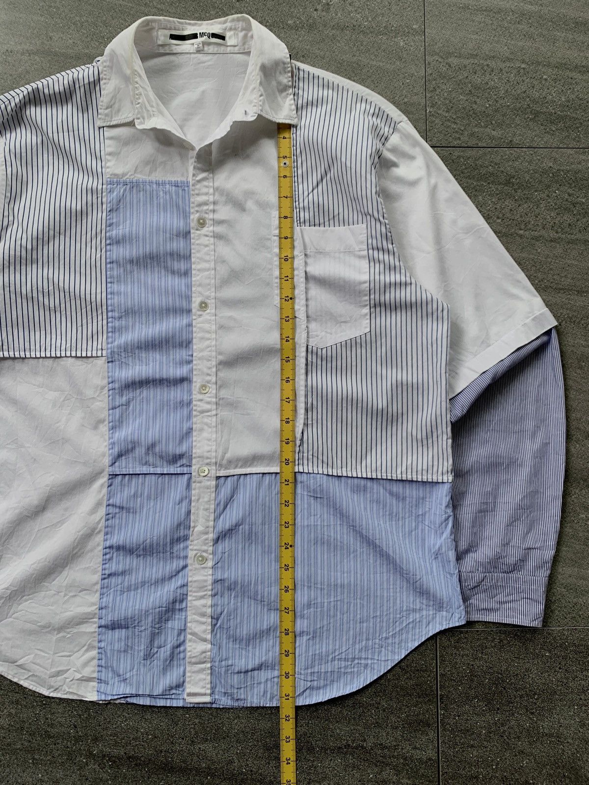Alexander McQueen FREE TAX! Patchworked Longsleeve Shirt Size US M / EU 48-50 / 2 - 12 Thumbnail