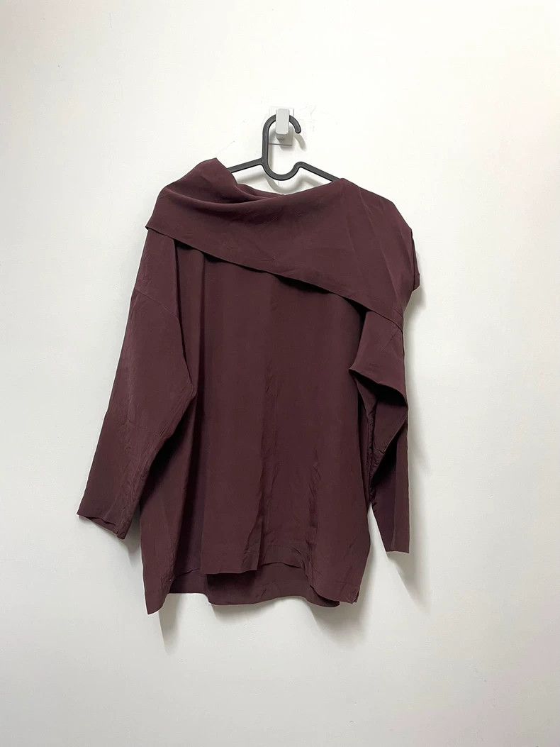 Issey Miyake issey miyake Wine red silk blouse 2505-Nextarrow Size M / US 6-8 / IT 42-44 - 1 Thumbnail